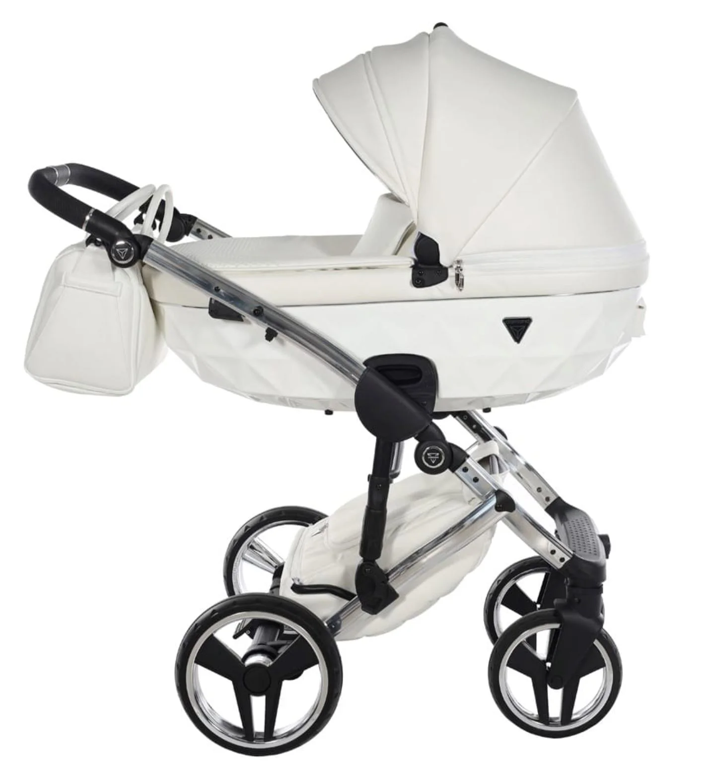 Carucior 2 in 1 Junama Fluo Line v3 Alb foto