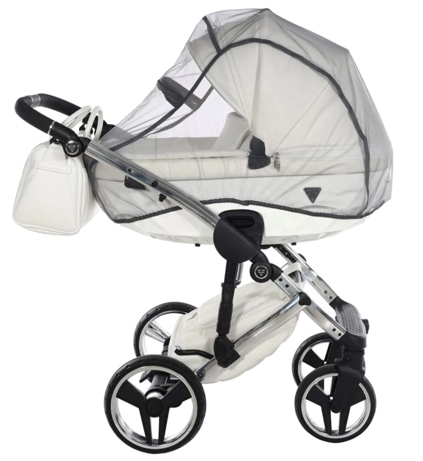 Carucior 2 in 1 Junama Fluo Line v3 Alb foto