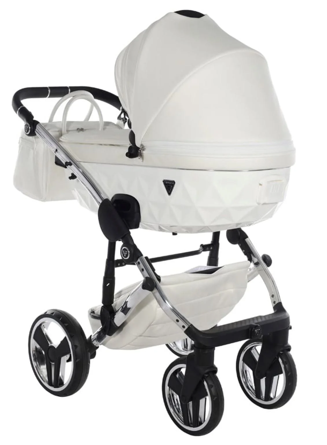 Carucior 2 in 1 Junama Fluo Line v3 Alb foto