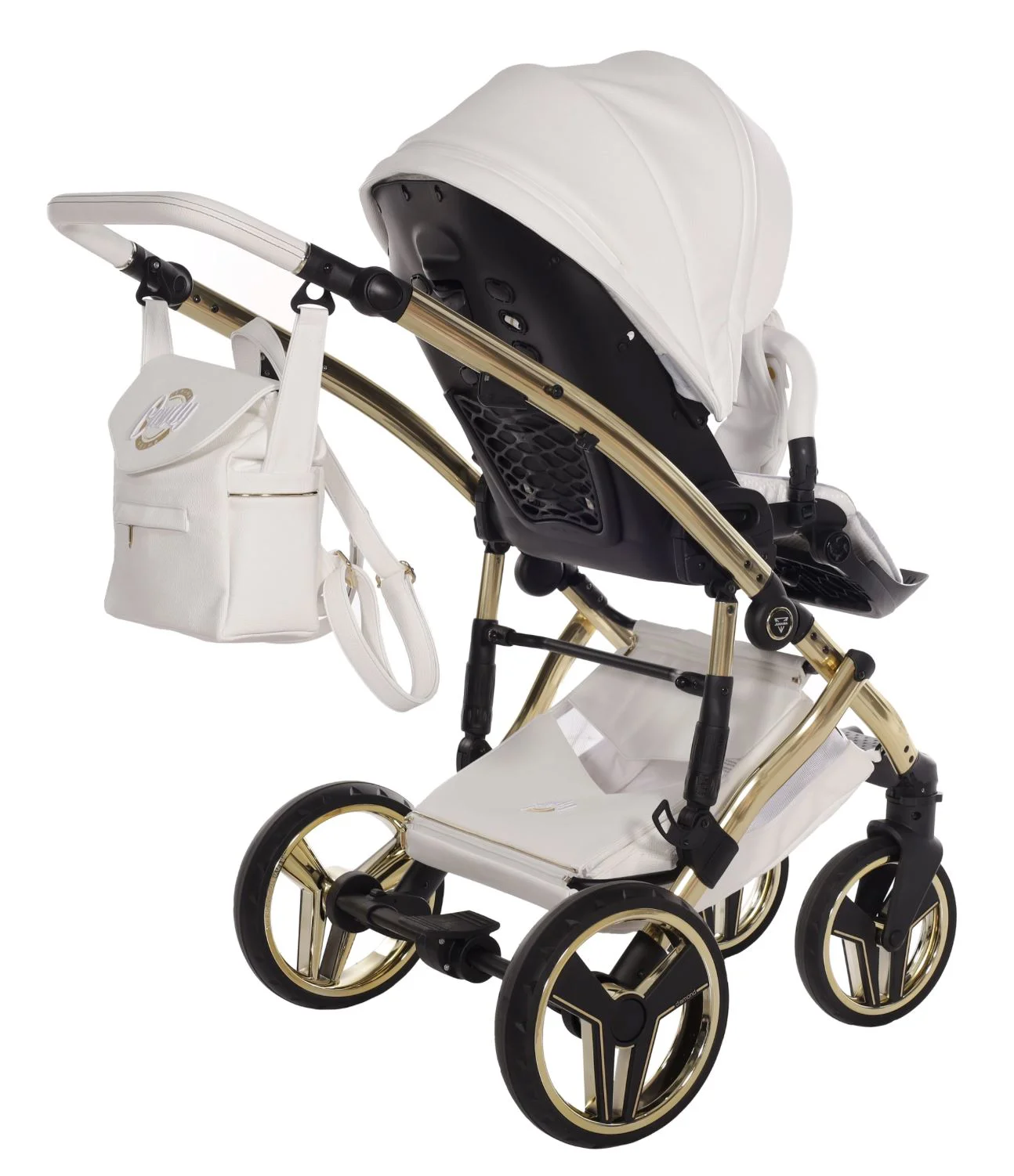 Carucior 2 in 1 Junama Candy Premium 02 Alb foto