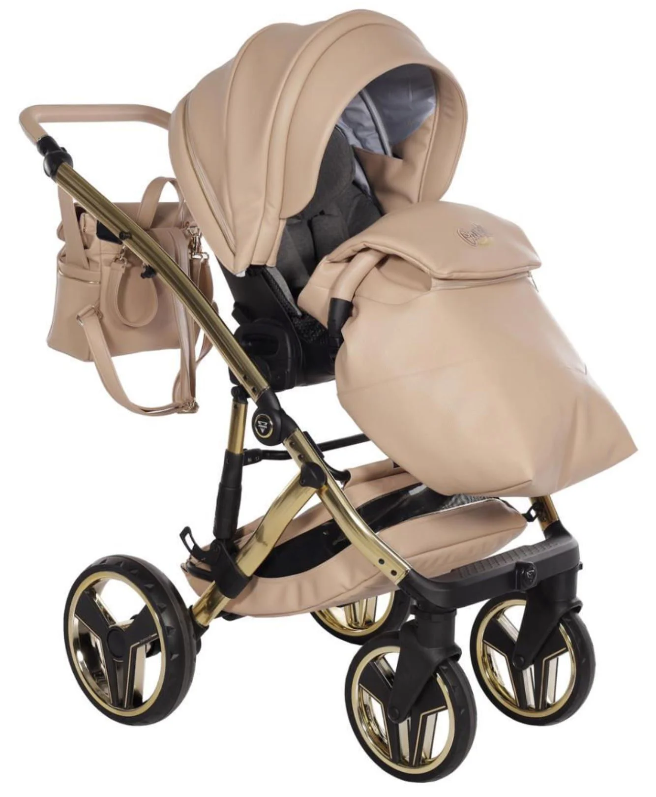 Carucior 2 in 1 Junama Candy Premium Bej foto