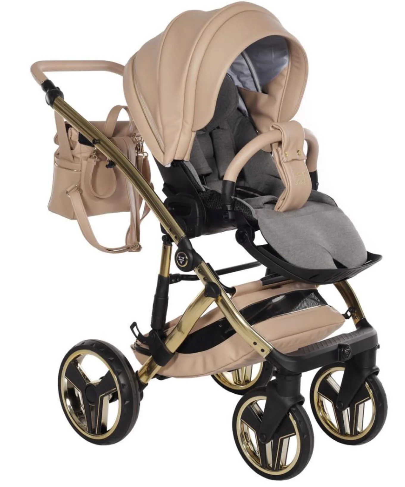 Carucior 2 in 1 Junama Candy Premium Bej foto