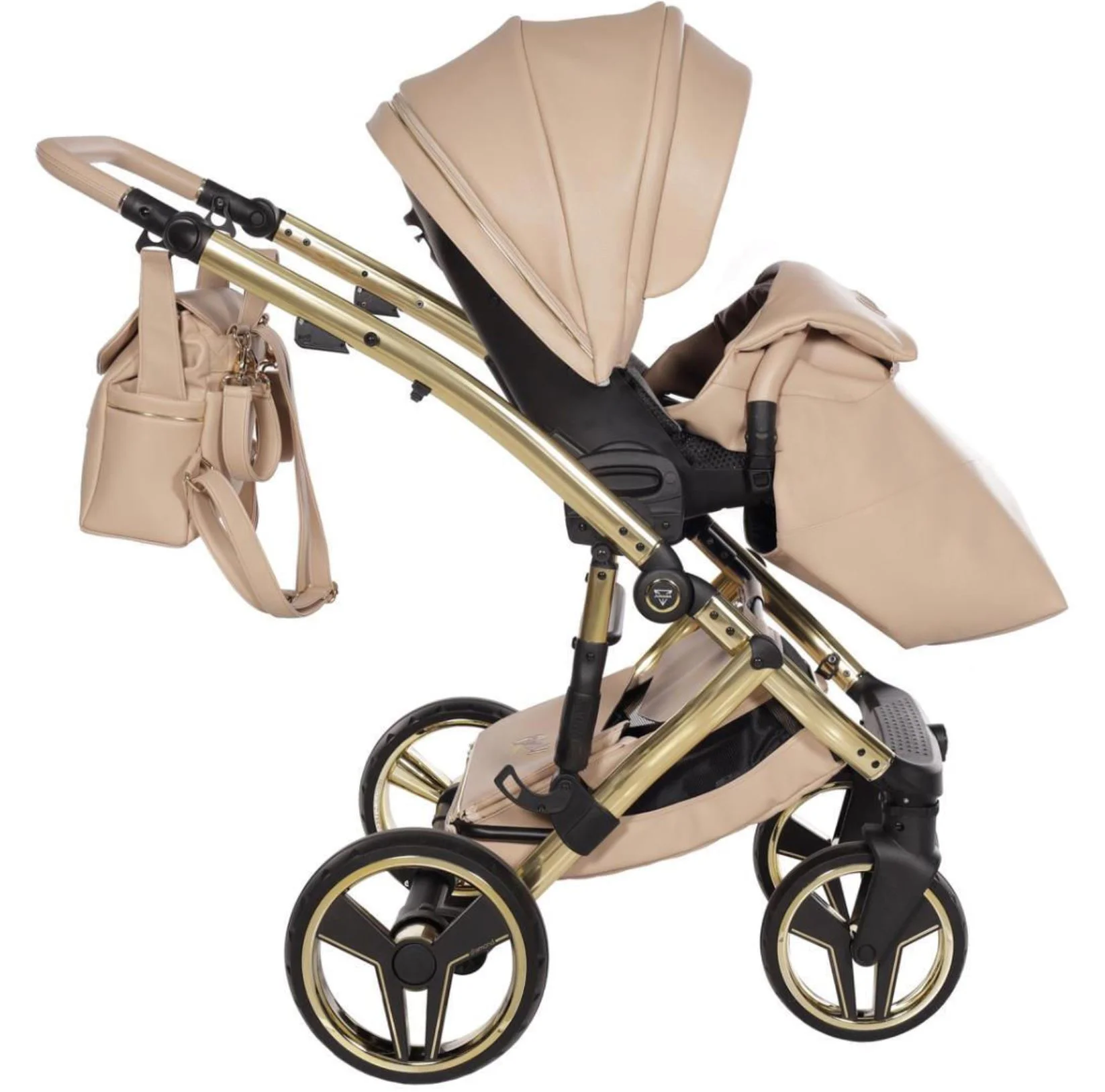 Carucior 2 in 1 Junama Candy Premium Bej foto
