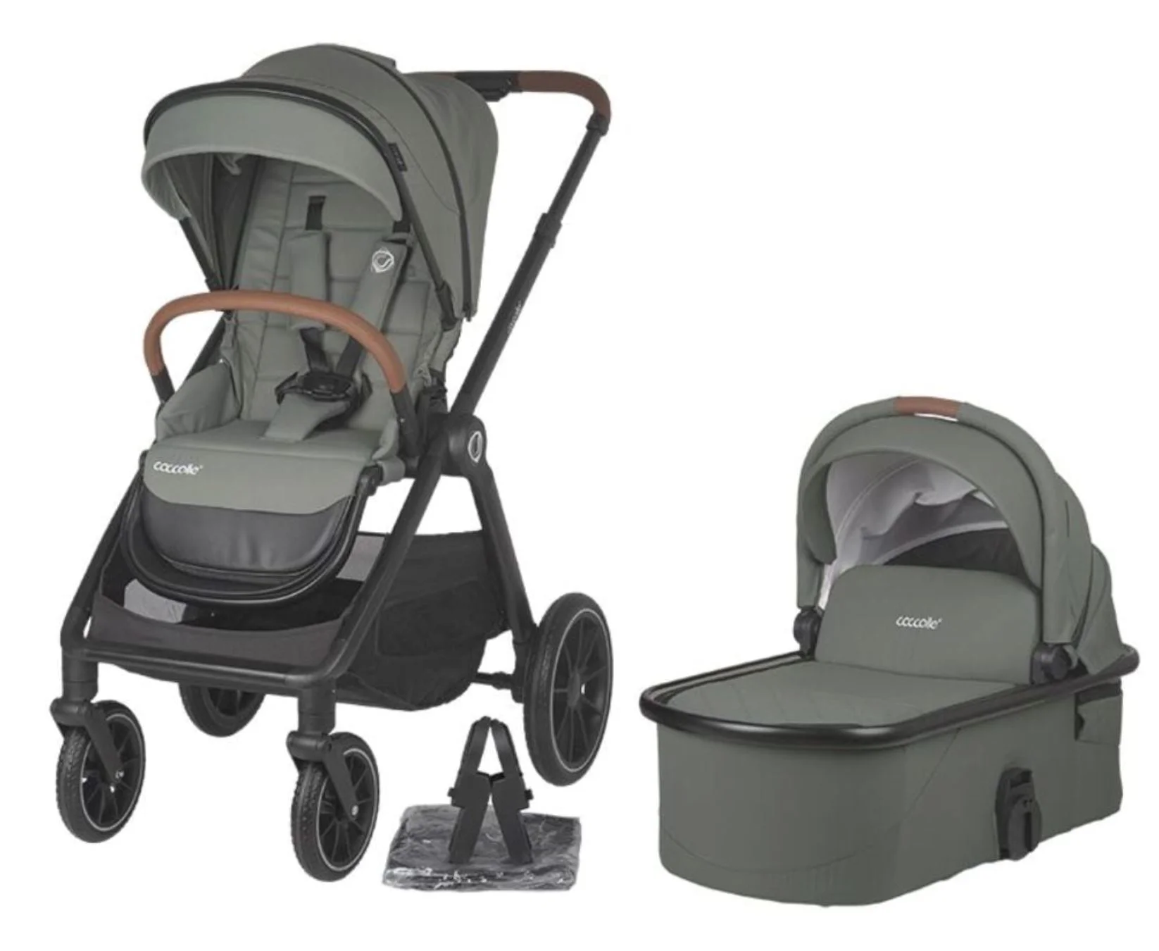 Carucior 2 in 1 Coccolle Aspen Moss Verde foto