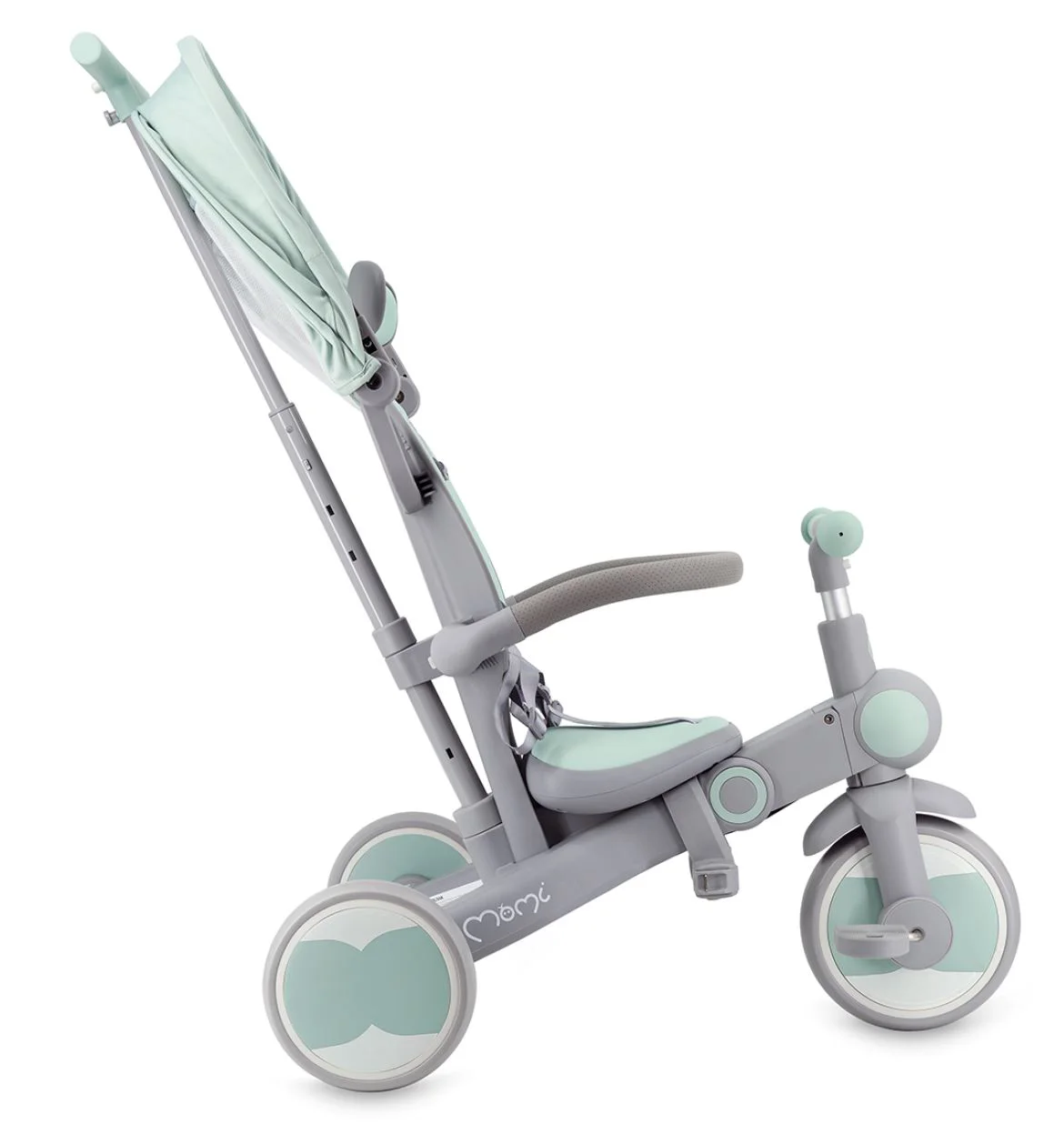 Tricicleta pentru copii 4 in 1 Momi Solivia Verde foto