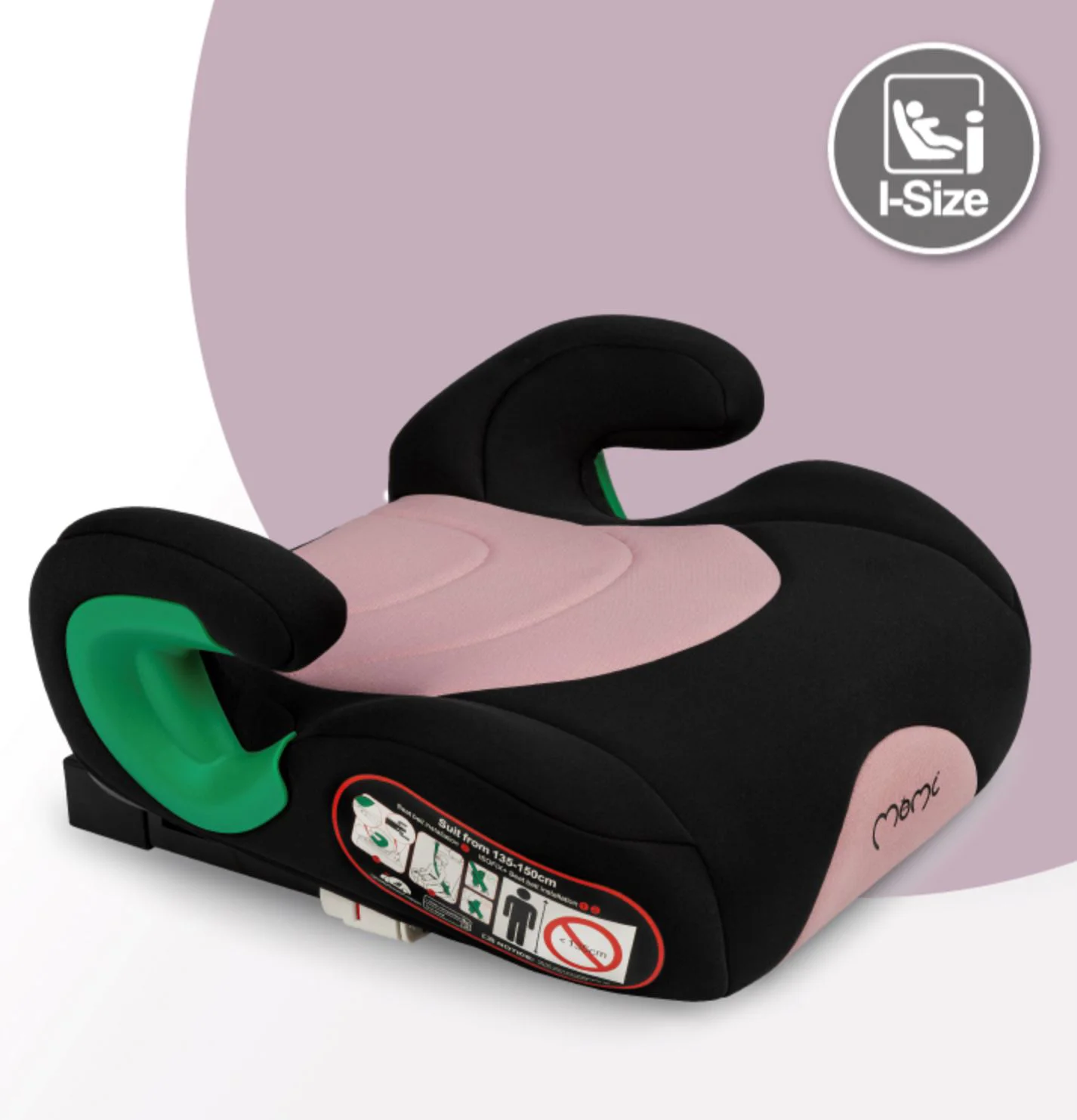 Scaun auto Momi Venko Booster, 15-35 kg, Roz foto