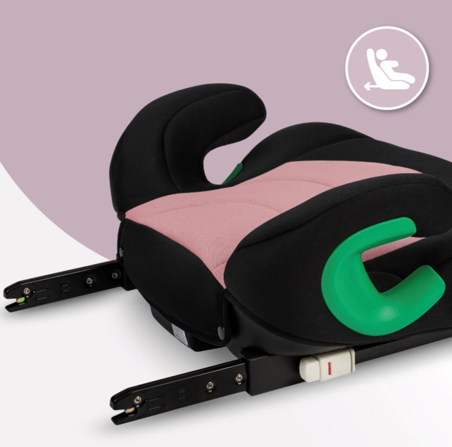 Scaun auto Momi Venko Booster, 15-35 kg, Roz foto