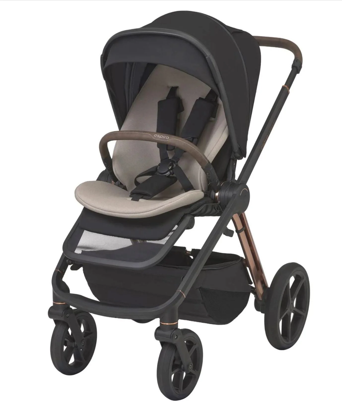 Carucior 2 in 1 Espiro Miloo 2.0 Negru foto