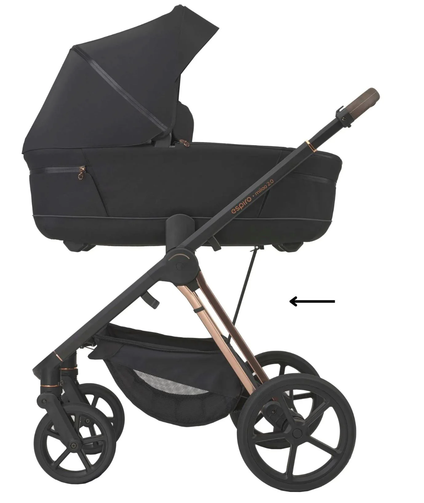 Carucior 2 in 1 Espiro Miloo 2.0 Negru foto