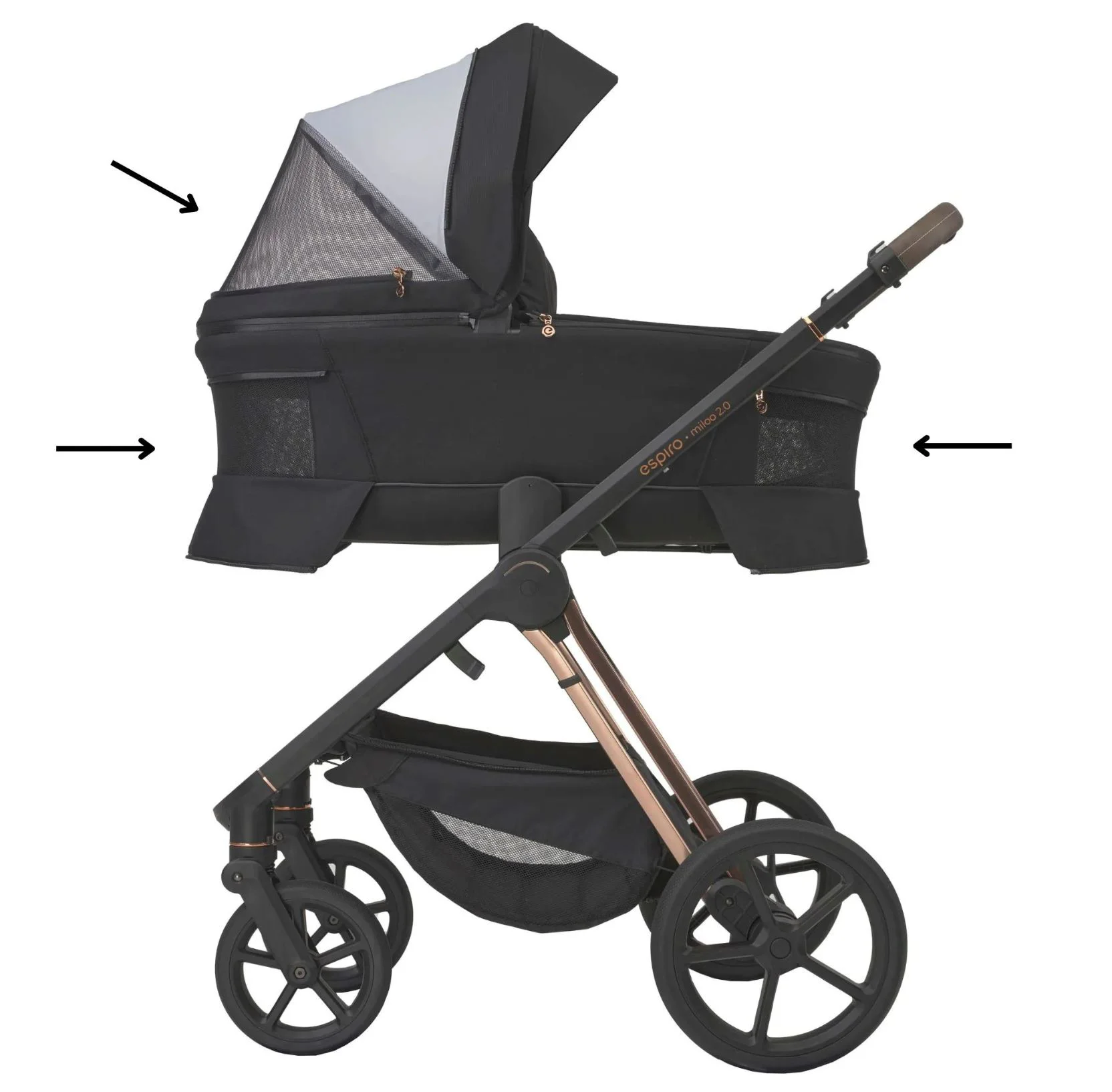 Carucior 2 in 1 Espiro Miloo 2.0 Maro foto