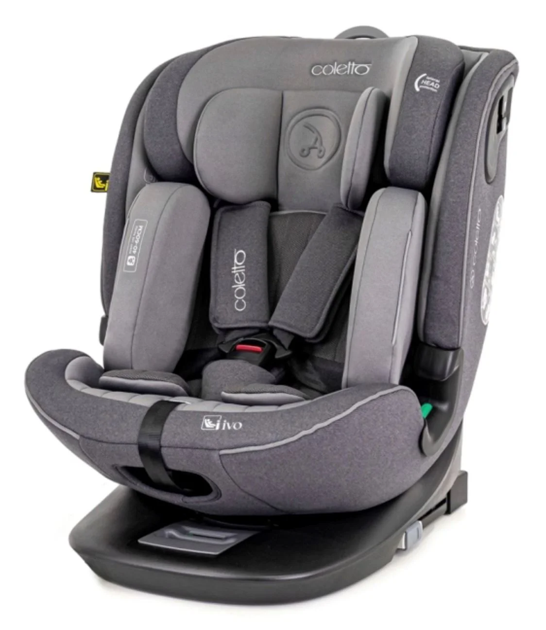 Scaun auto Coletto Ivo 360, 0-36kg, Gri foto