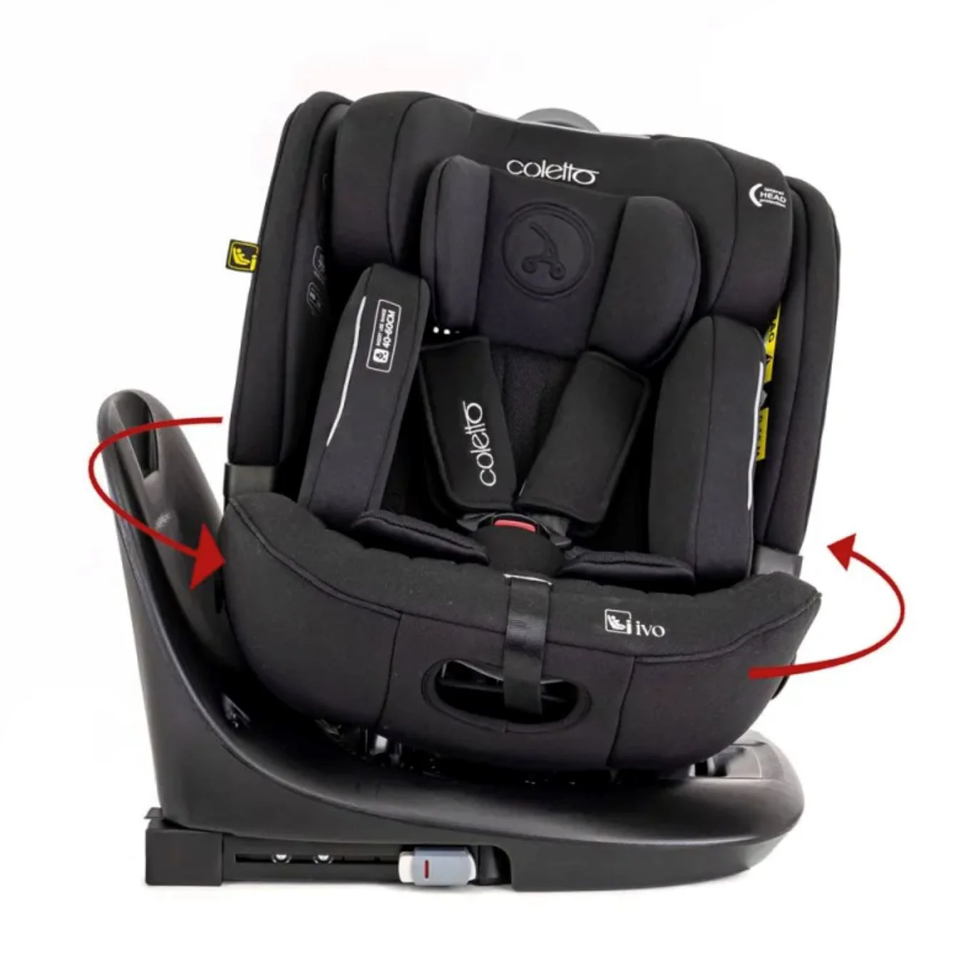 Scaun auto Coletto Ivo 360, 0-36kg, Gri foto
