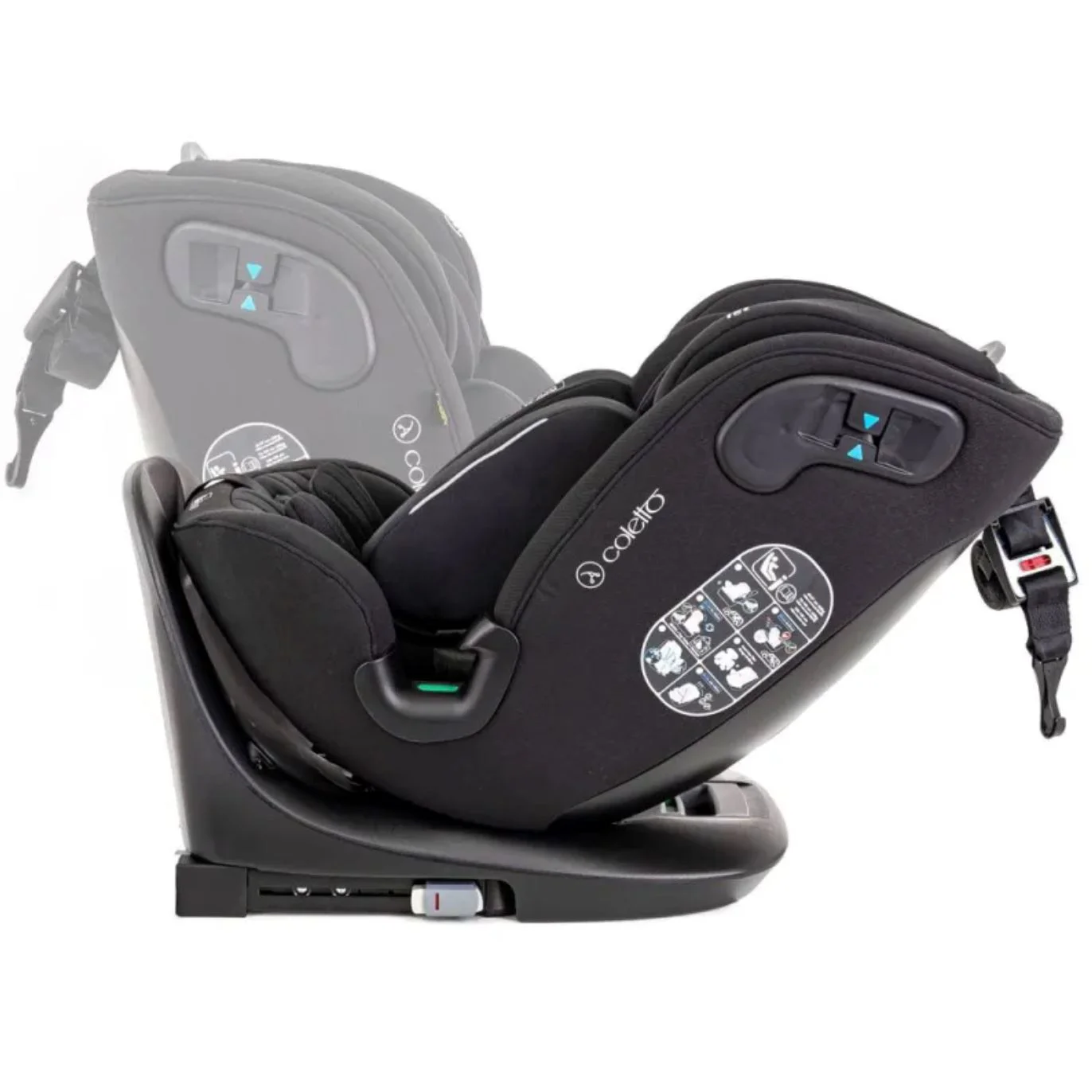 Scaun auto Coletto Ivo 360, 0-36kg, Gri foto