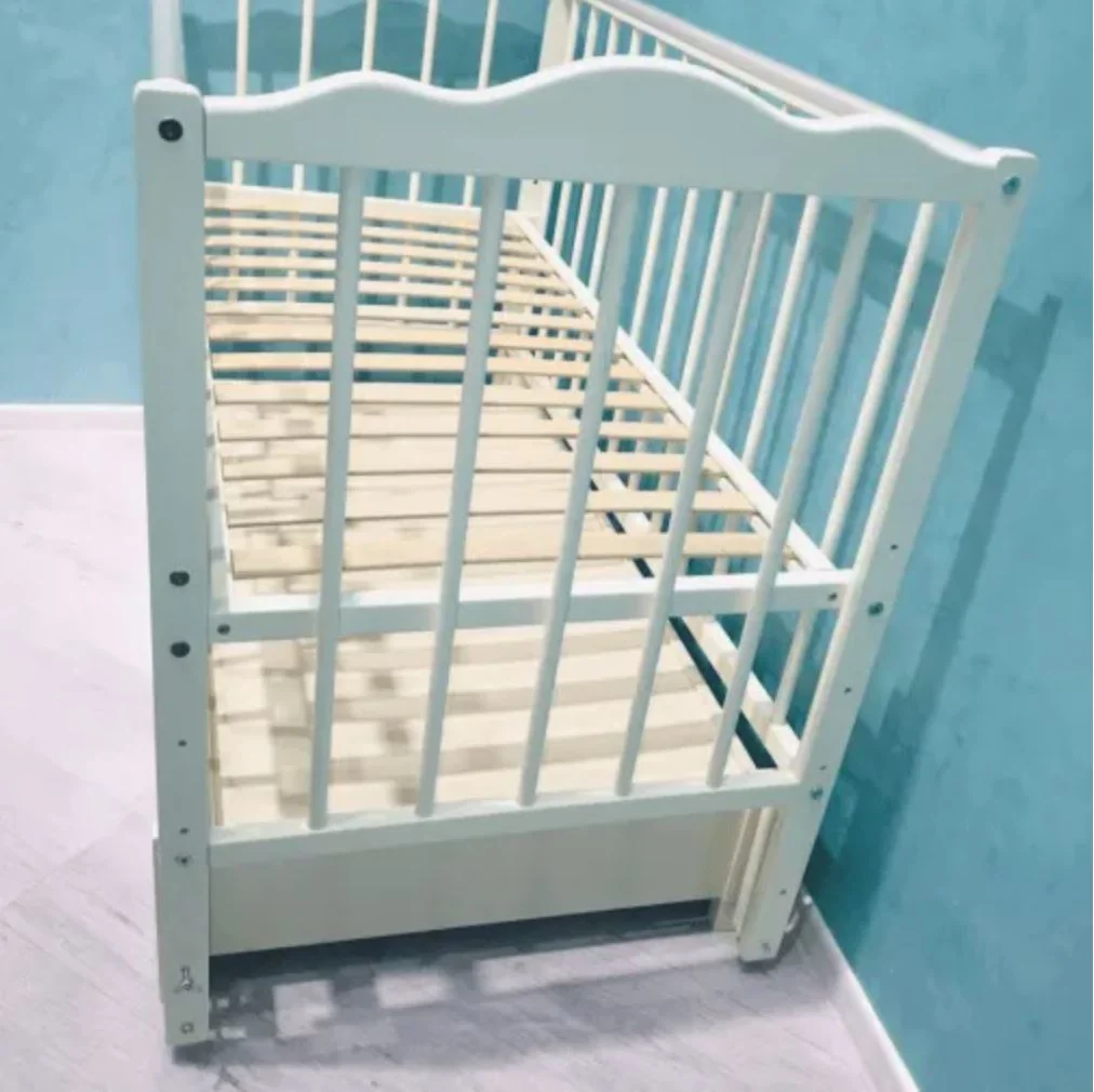 Patuc pentru copii Kuzea Anghelina cu sertar Ivory foto