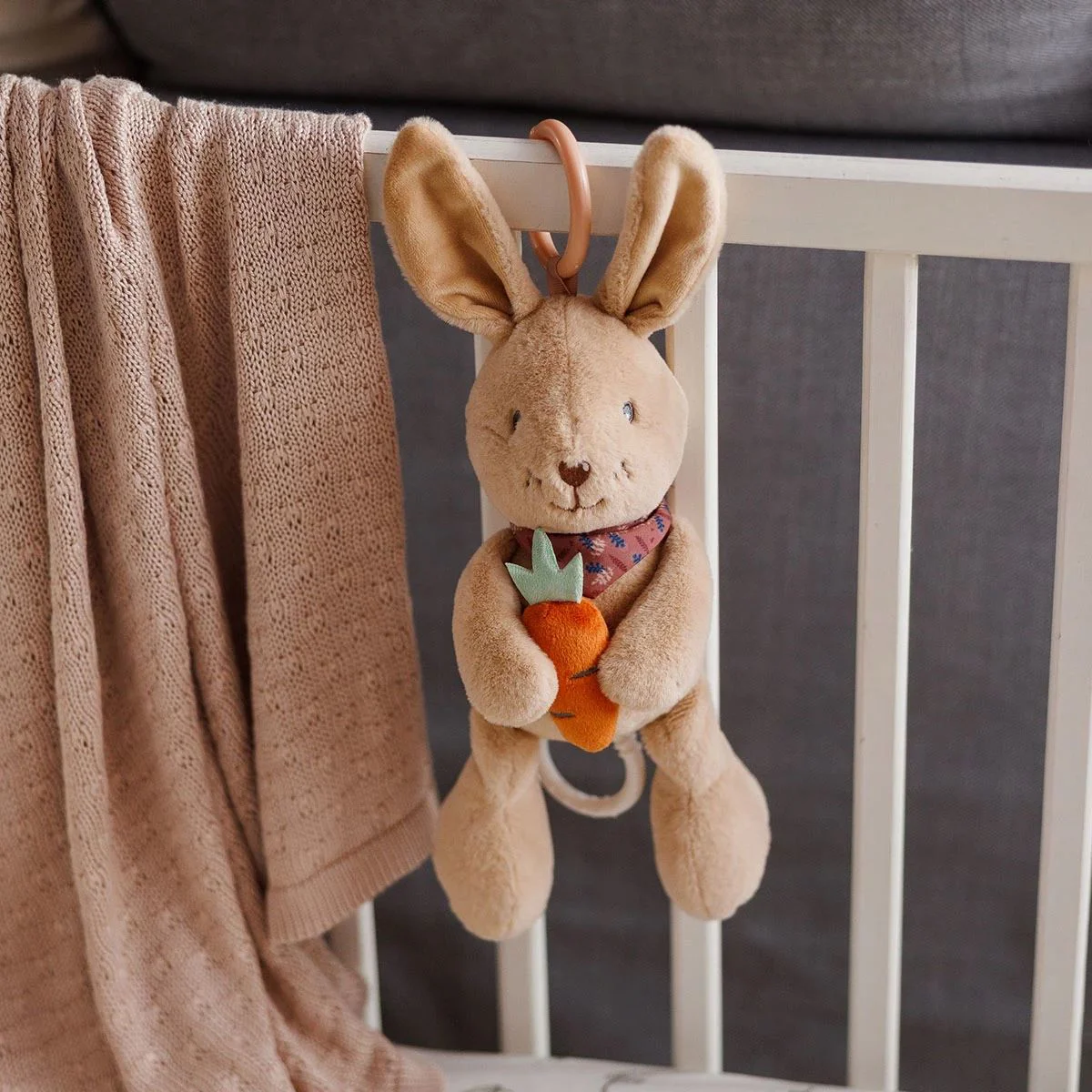 Jucarie de plus muzicala BabyOno Rabbit Karo foto