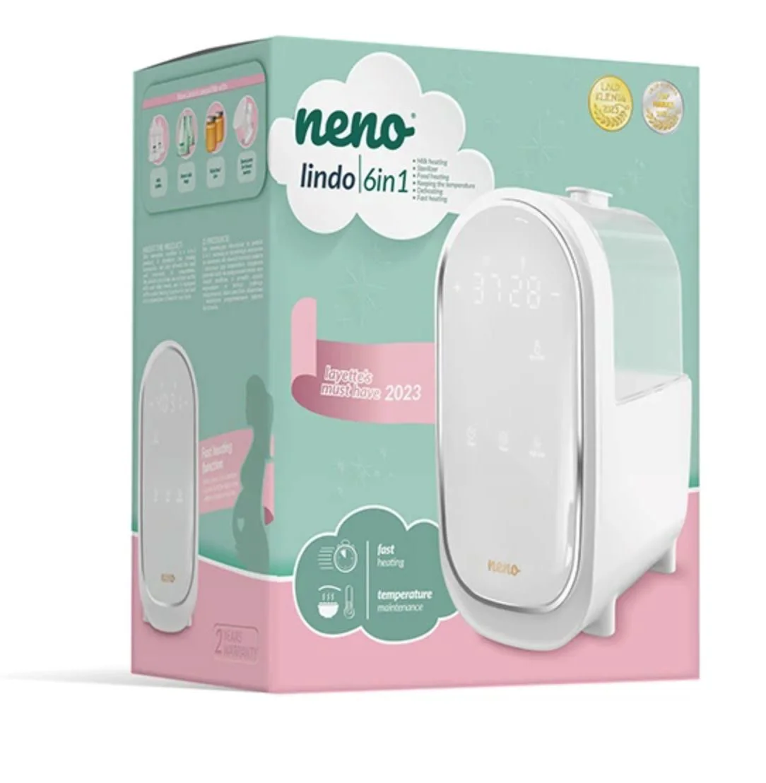 Sterilizator si incalzitor biberoane 6 in 1 Neno Lindo Alb foto