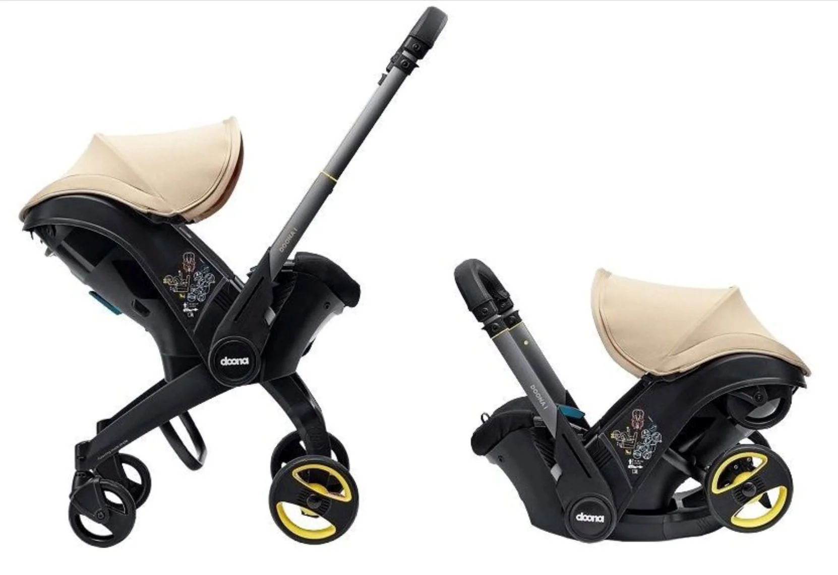 Scoica auto 2 in 1 Doona i-Size Sahara Sand foto