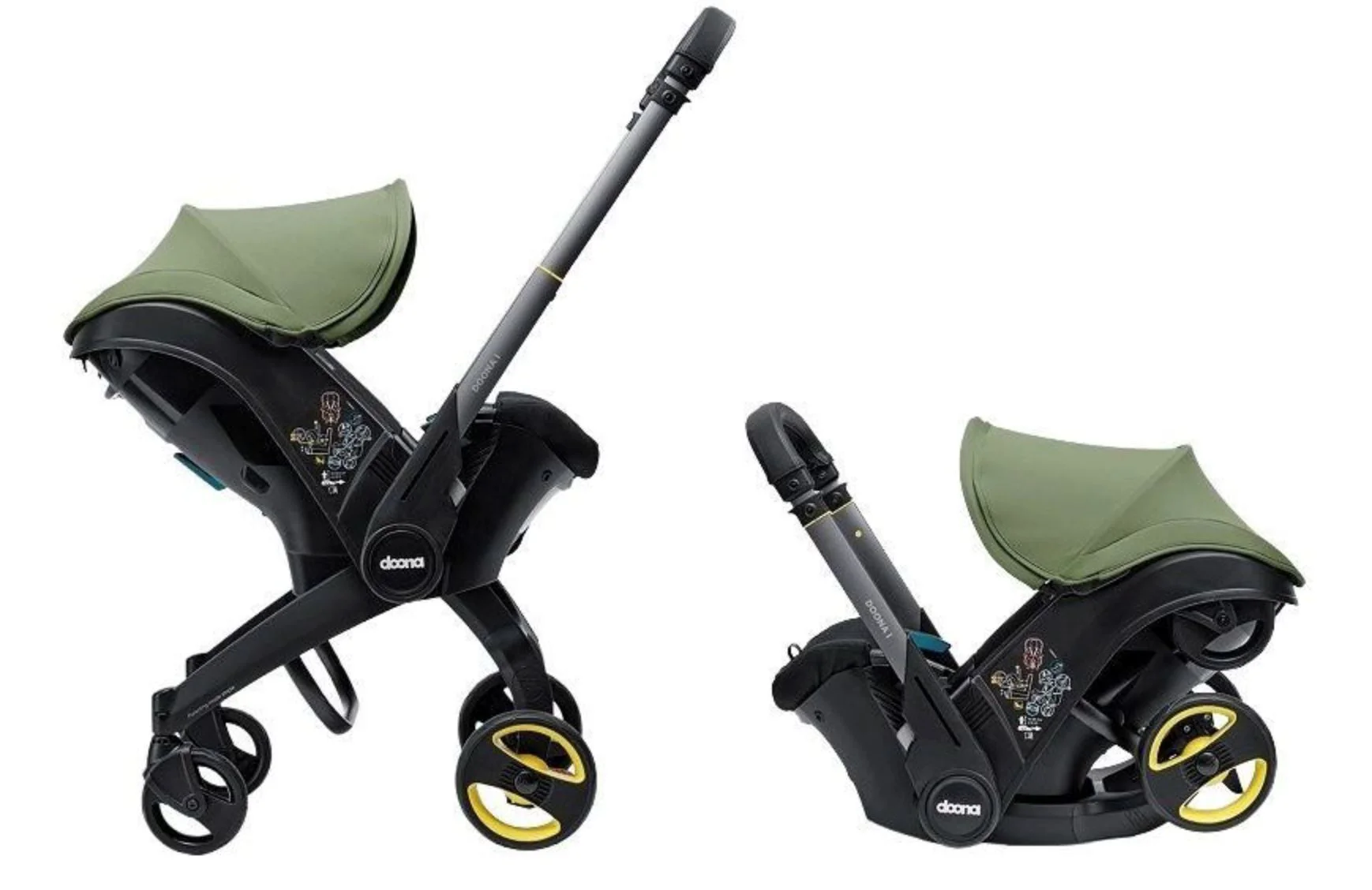 Scoica auto 2 in 1 Doona i-Size Desert Verde foto