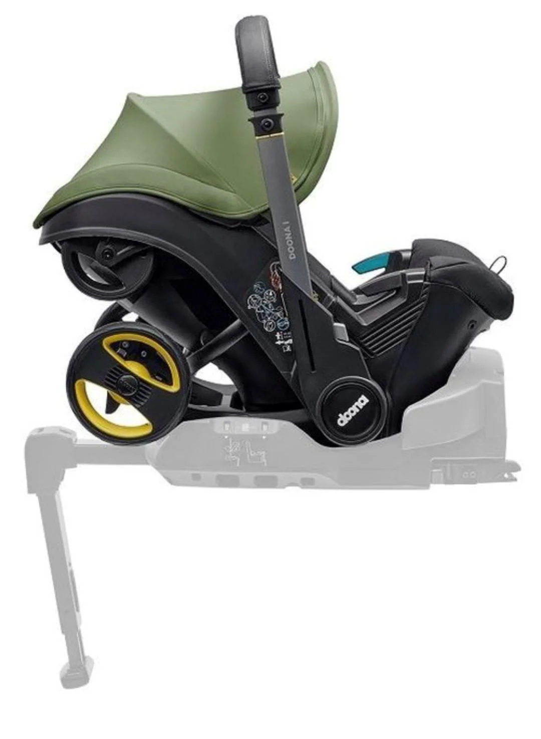 Scoica auto 2 in 1 Doona i-Size Desert Verde foto