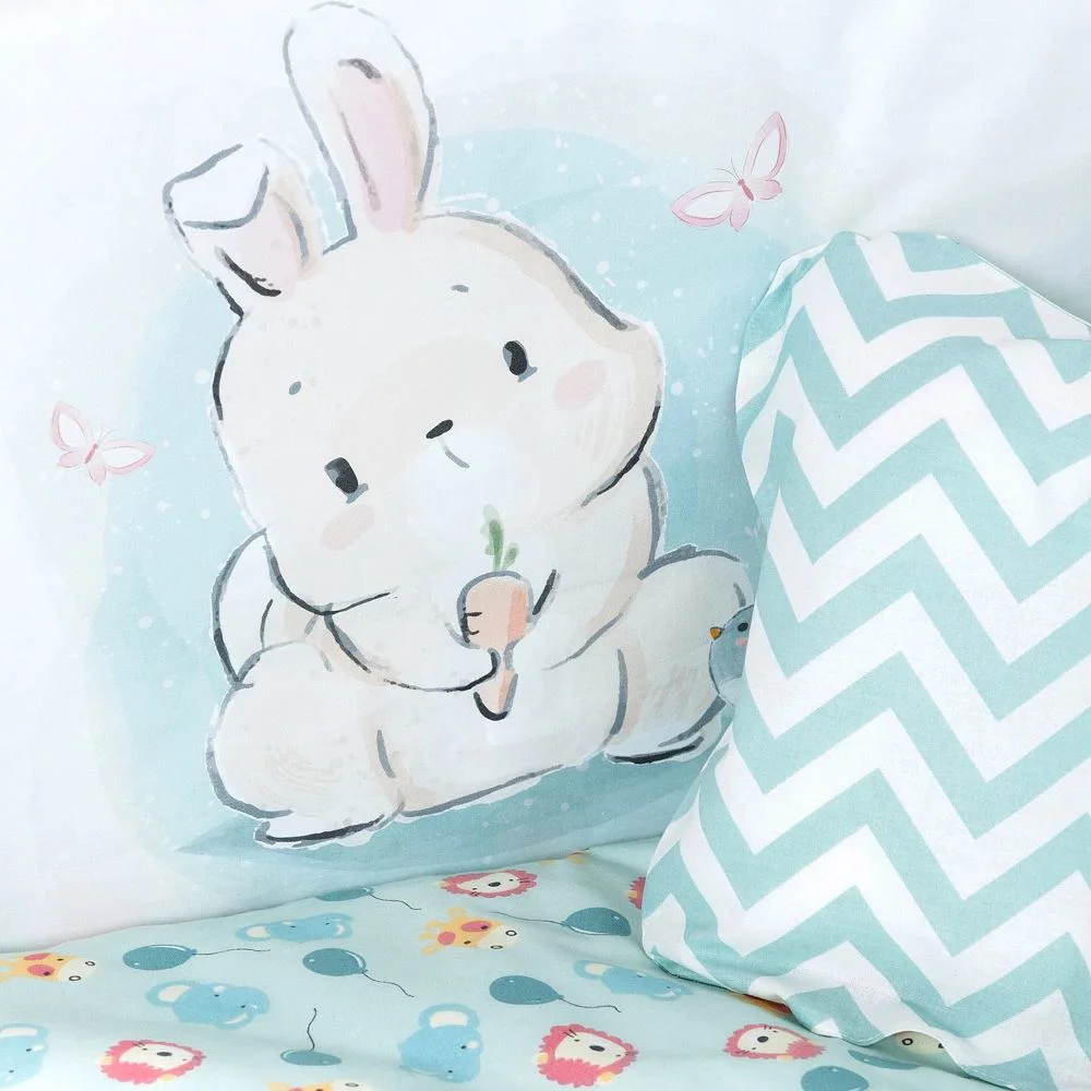 Комплект постельного белья для кроватки PernaMea Baby Little Bunny (8 предметов), 120x60 см foto