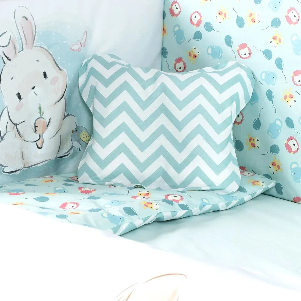 Комплект постельного белья для кроватки PernaMea Baby Little Bunny (8 предметов), 120x60 см foto