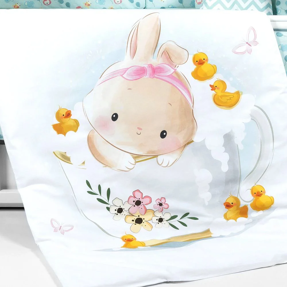 Комплект постельного белья для кроватки PernaMea Baby Little Bunny (8 предметов), 120x60 см foto