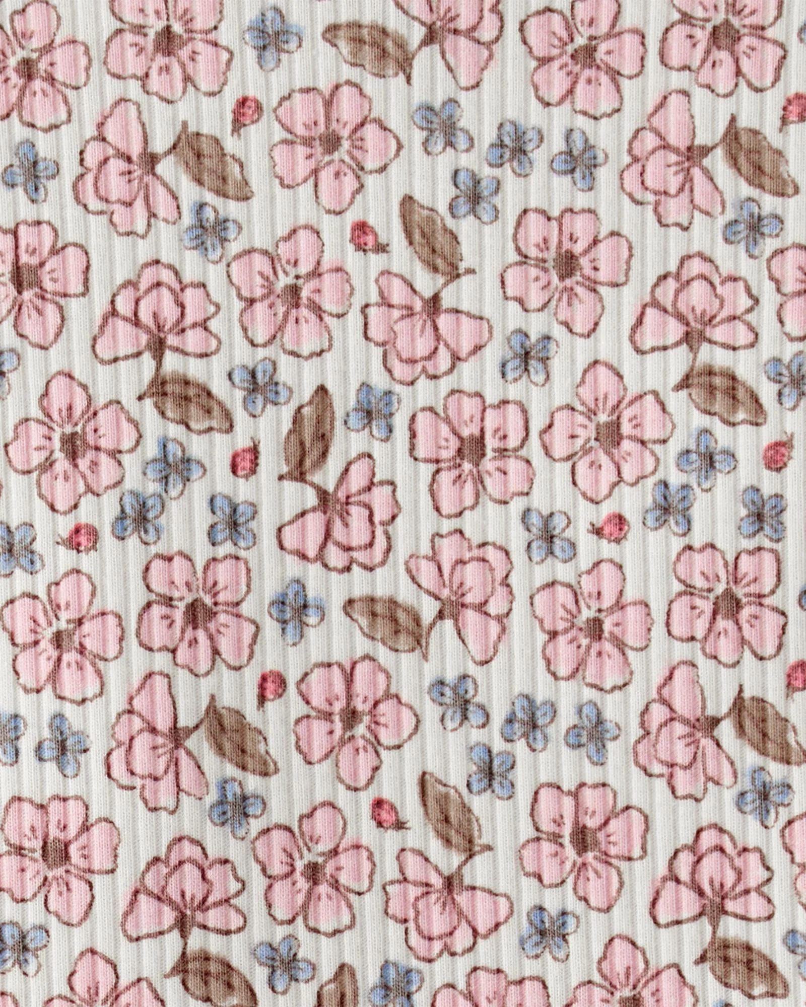 Carter's Set 2 piese Floral Drop Needle - body si pantaloni foto