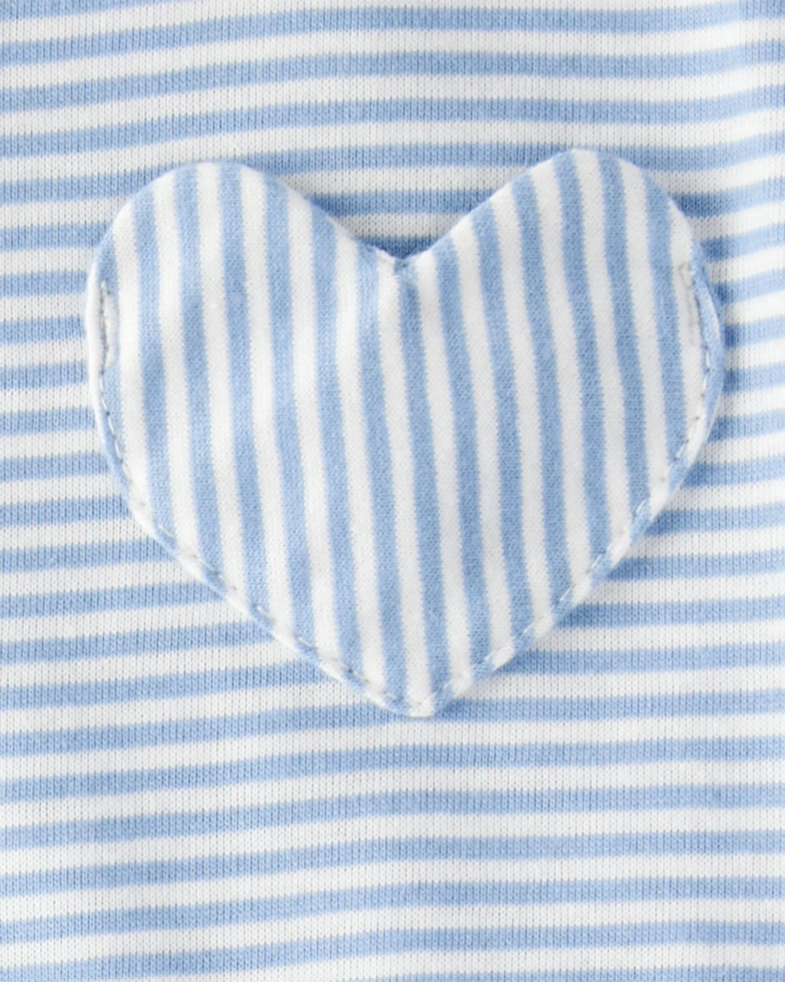 Carter's Set 2 piese Blue Stripe Heart - body si pantaloni din bumbac foto