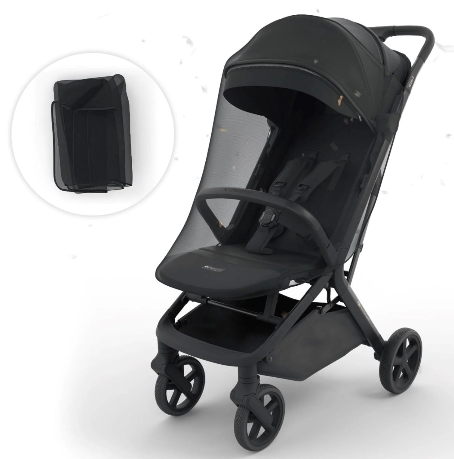 Прогулочная коляска Kinderkraft Nubi 3 Миднайт Чёрный foto