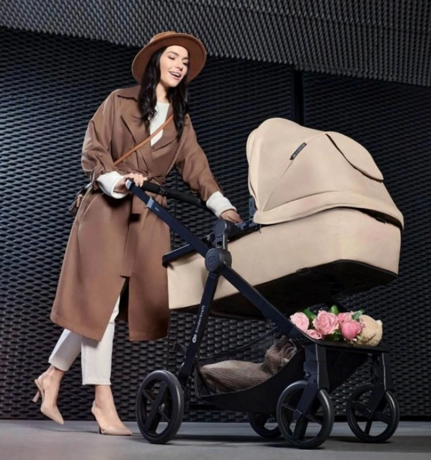 Carucior 3 in 1 Kinderkraft Newly Mink Pro Bej foto