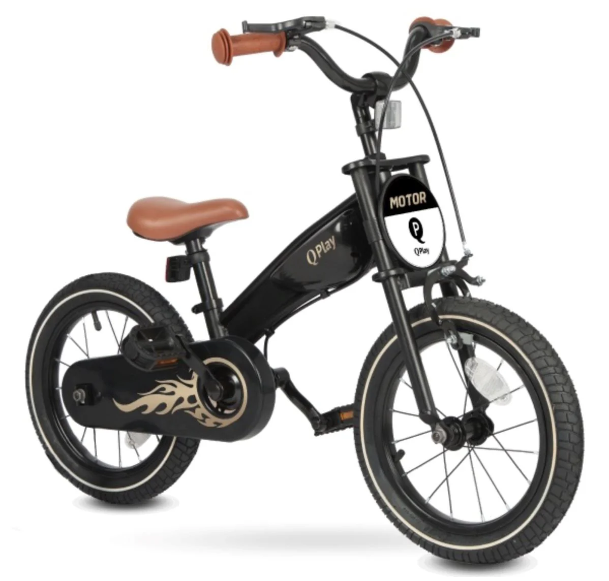 Детский велосипед Qplay Motor 3 в 1 Черный foto