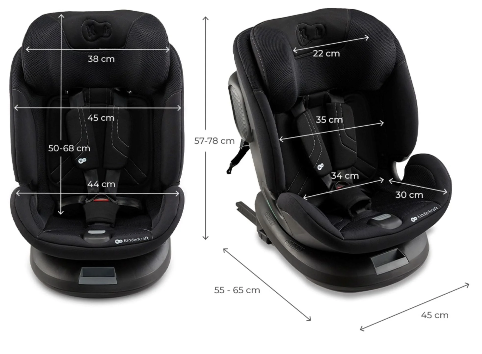 Scaun auto pentru copii Kinderkraft Xpedition 3 i-Size Negru foto
