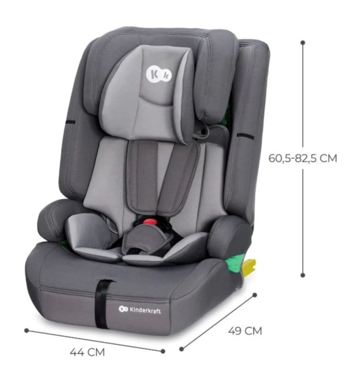 Scaun auto pentru copii Kinderkraft Safety Fix 2 I-Size Gri foto