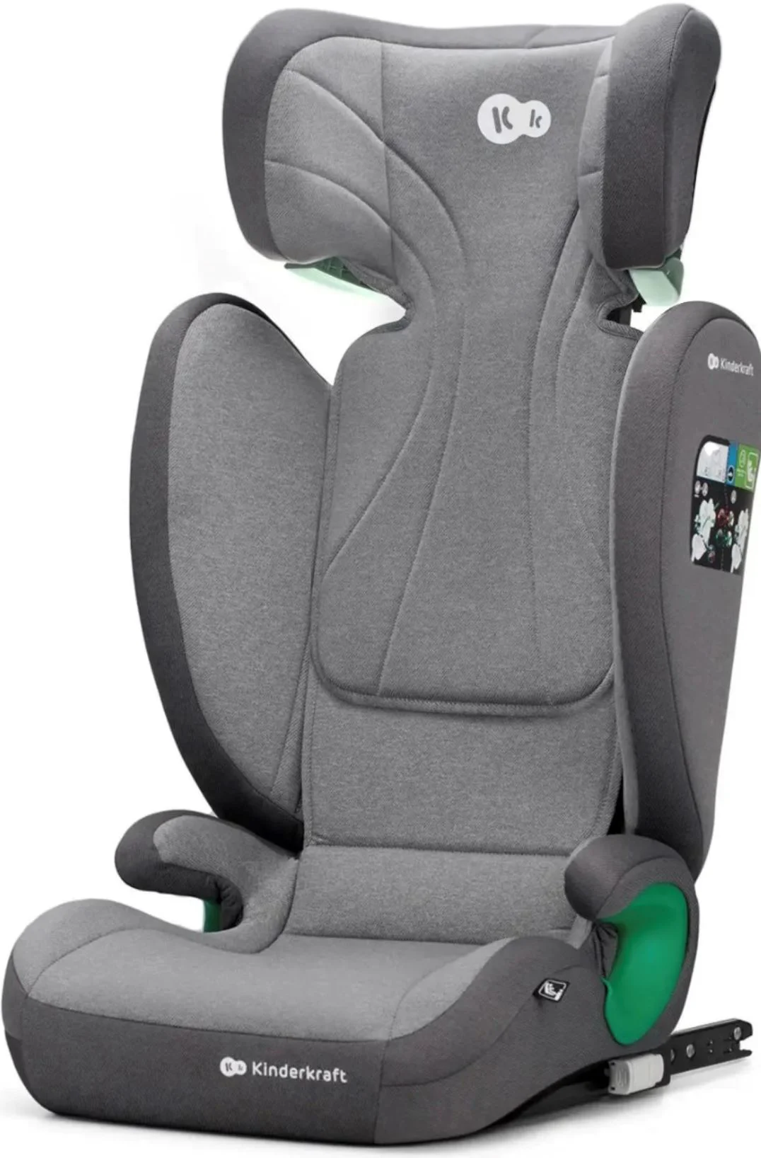 Детское автокресло Kinderkraft Junior Fix 2 i-Size Rocket Серое foto