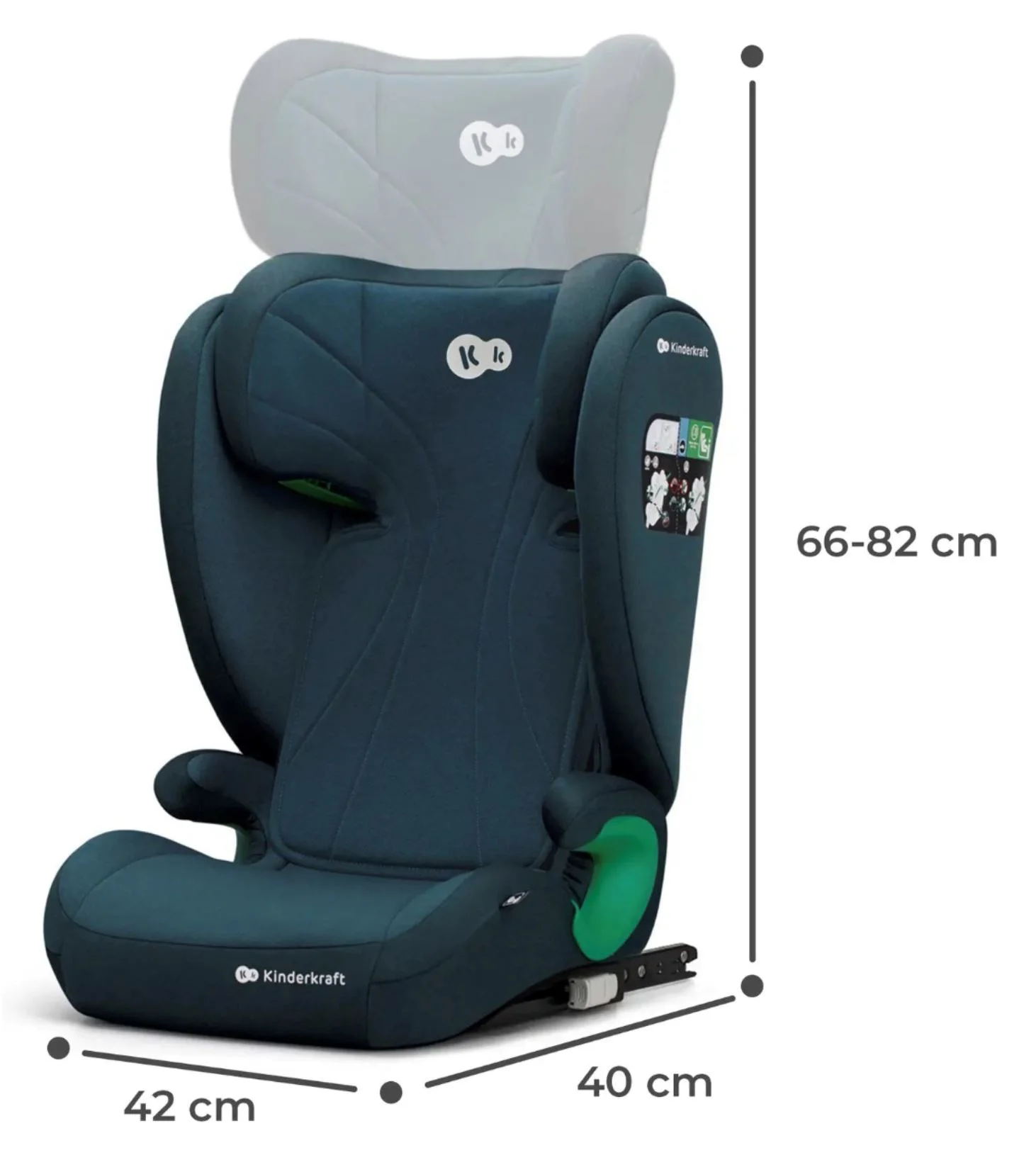 Детское автокресло Kinderkraft Junior Fix 2 i-Size Harbor Синее foto