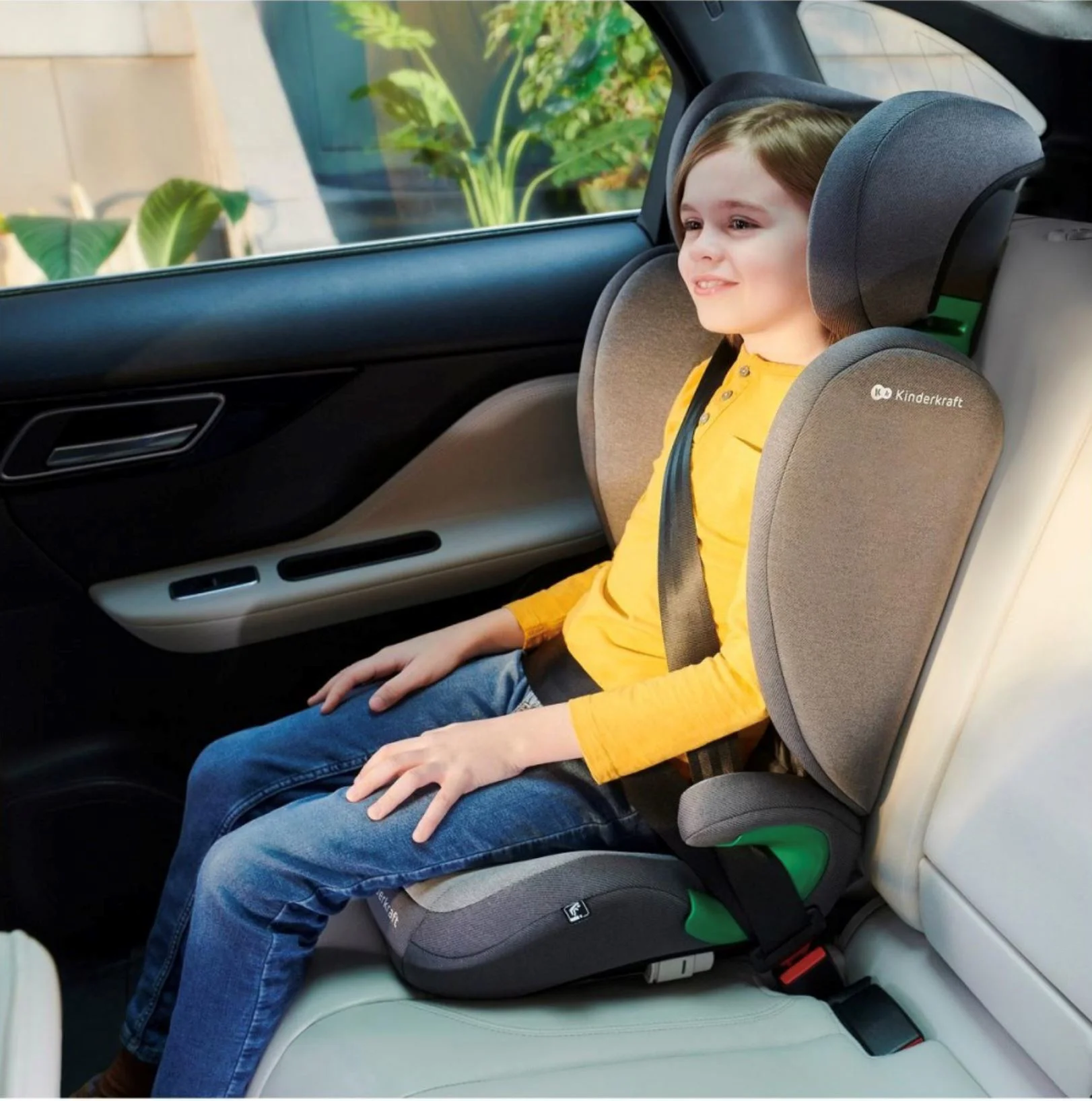 Scaun auto pentru copii Kinderkraft Junior Fix 2 i-Size Negru foto