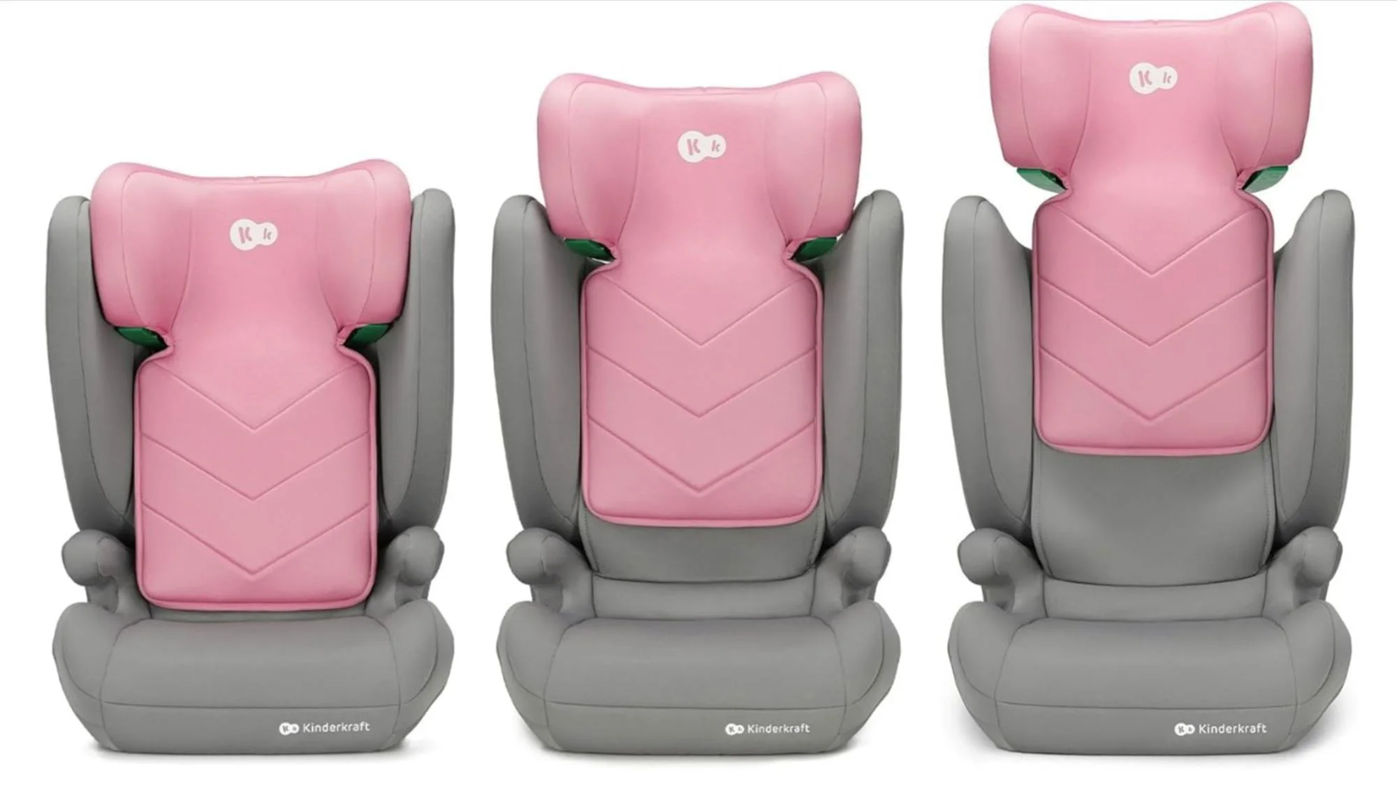 Scaun auto pentru copii Kinderkraft I-Spark i-Size Roz foto