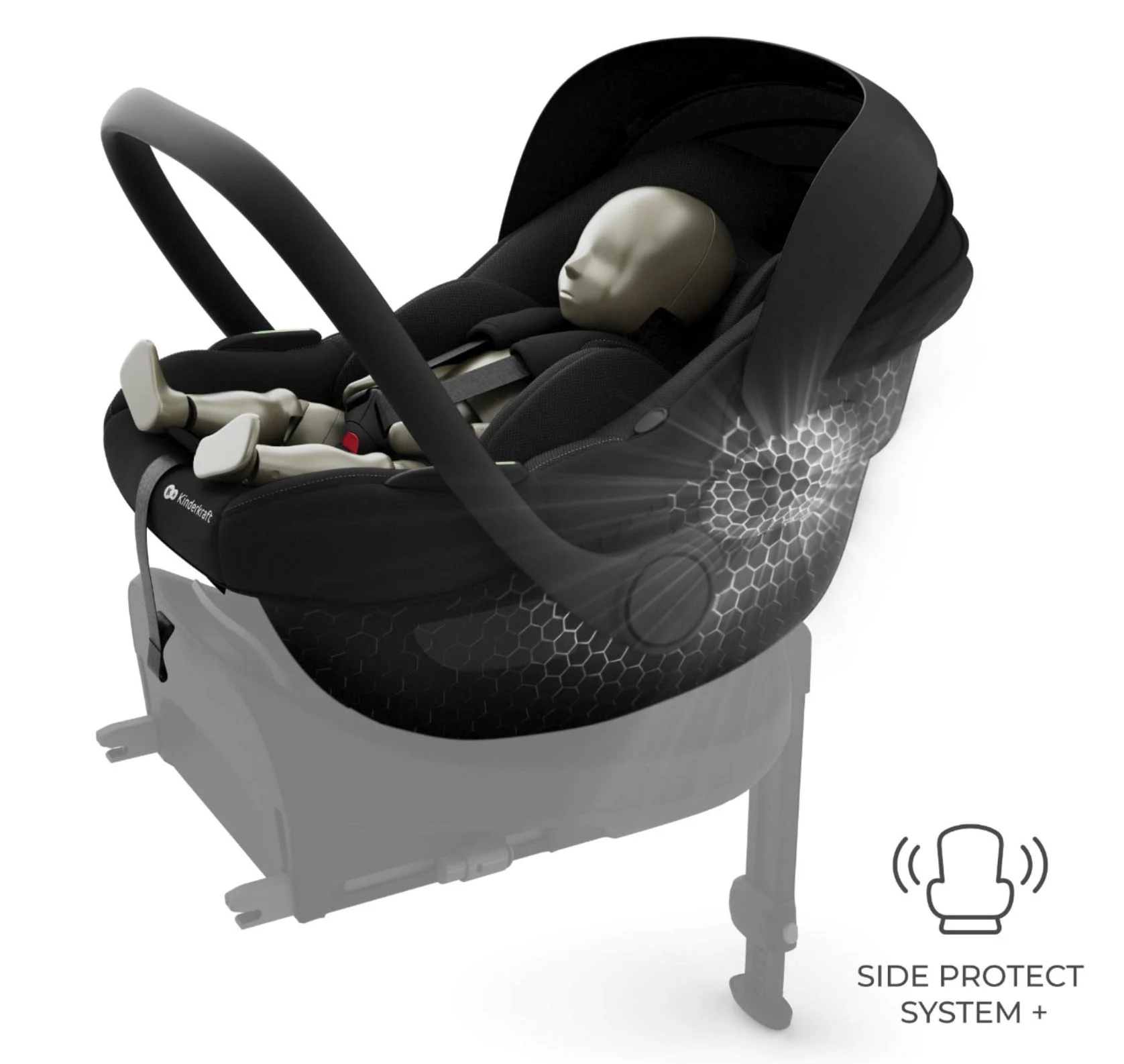 Scaun auto pentru copii Kinderkraft I-Light Negru foto