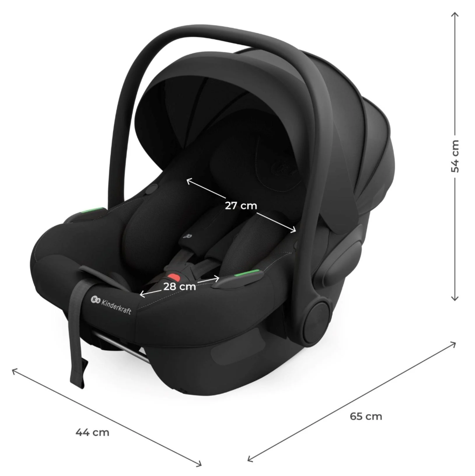 Scaun auto pentru copii Kinderkraft I-Light Negru foto