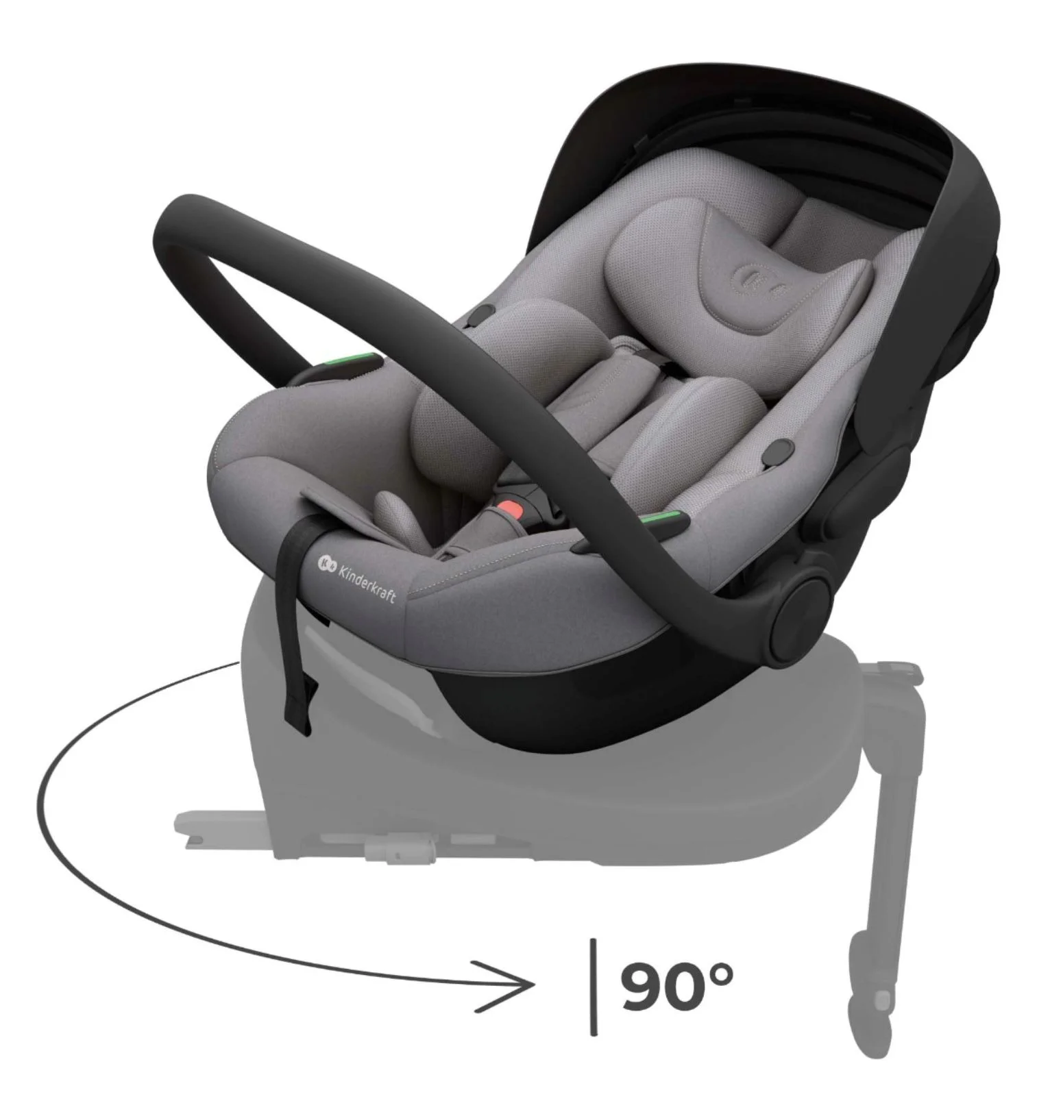 Scaun auto pentru copii Kinderkraft I-Light Gri foto