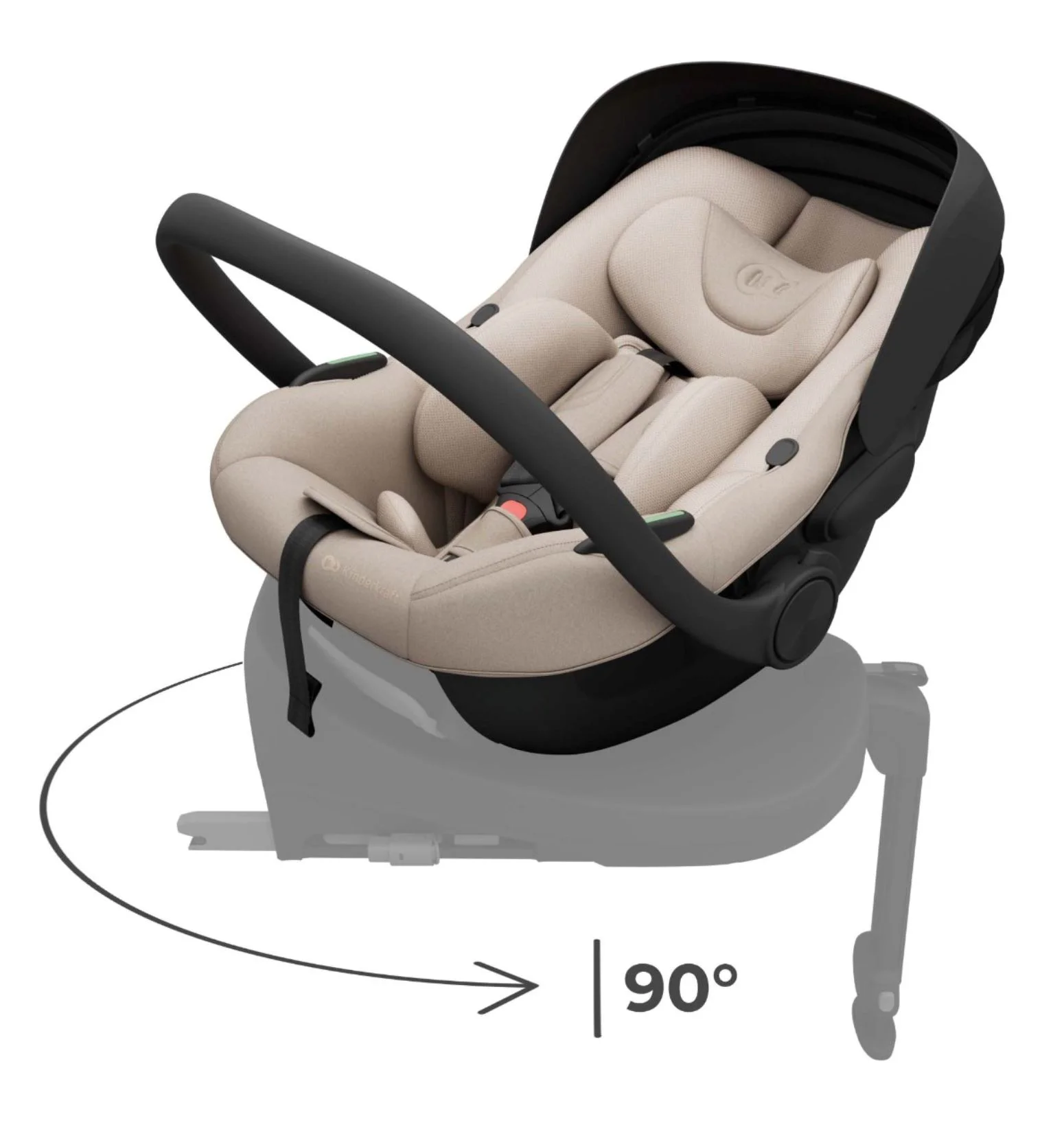 Scaun auto pentru copii Kinderkraft I-Light Bej foto