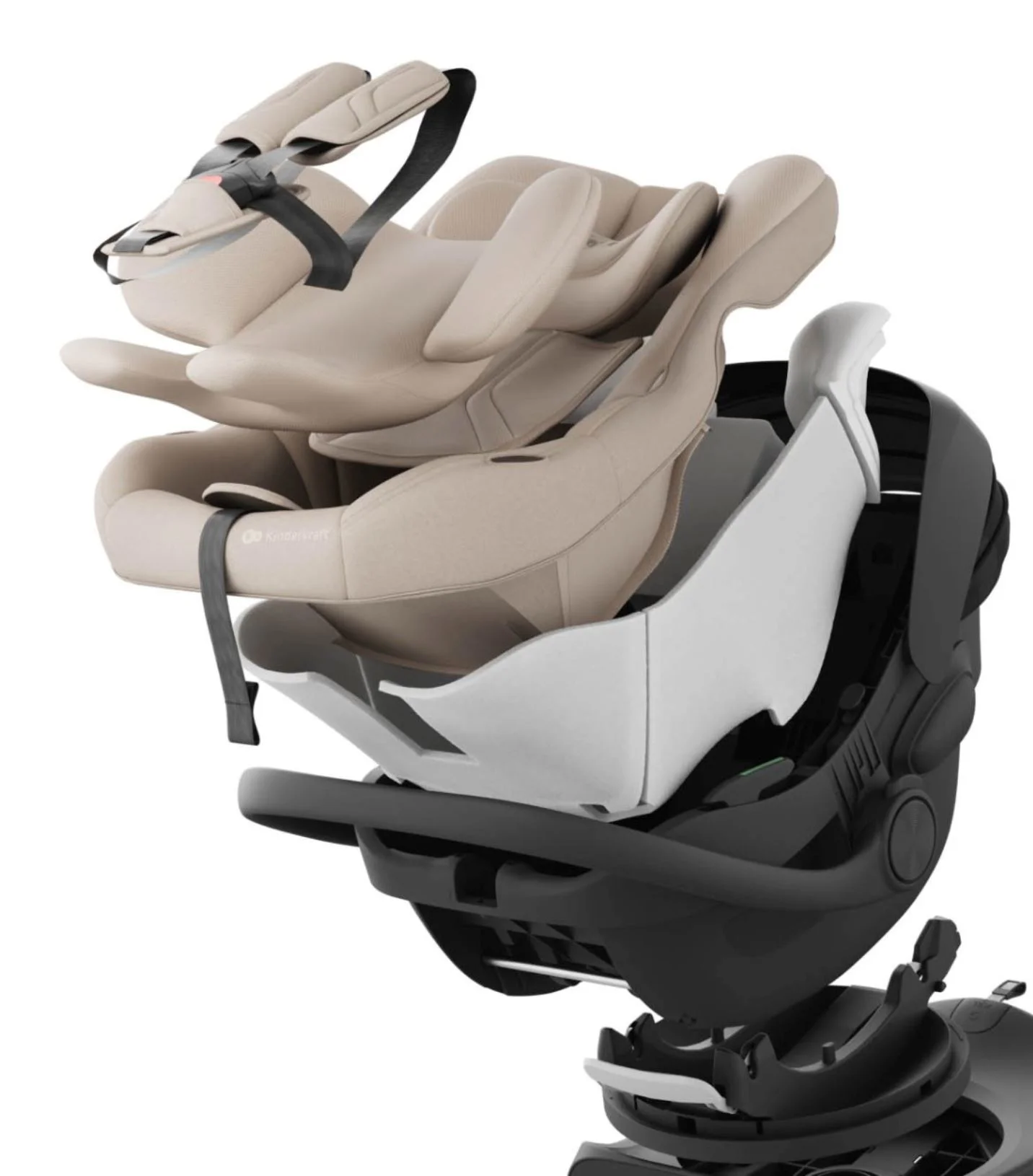 Scaun auto pentru copii Kinderkraft I-Light Bej foto