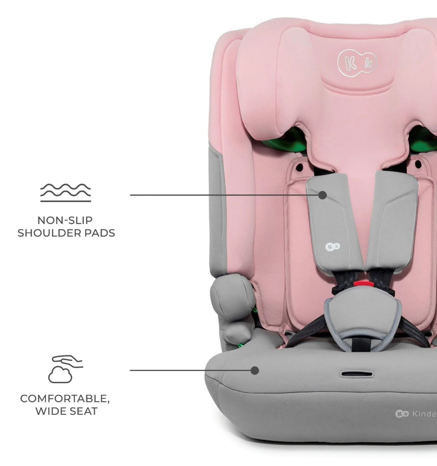 Scaun auto pentru copii Kinderkraft I-Comfy i-Size Roz foto