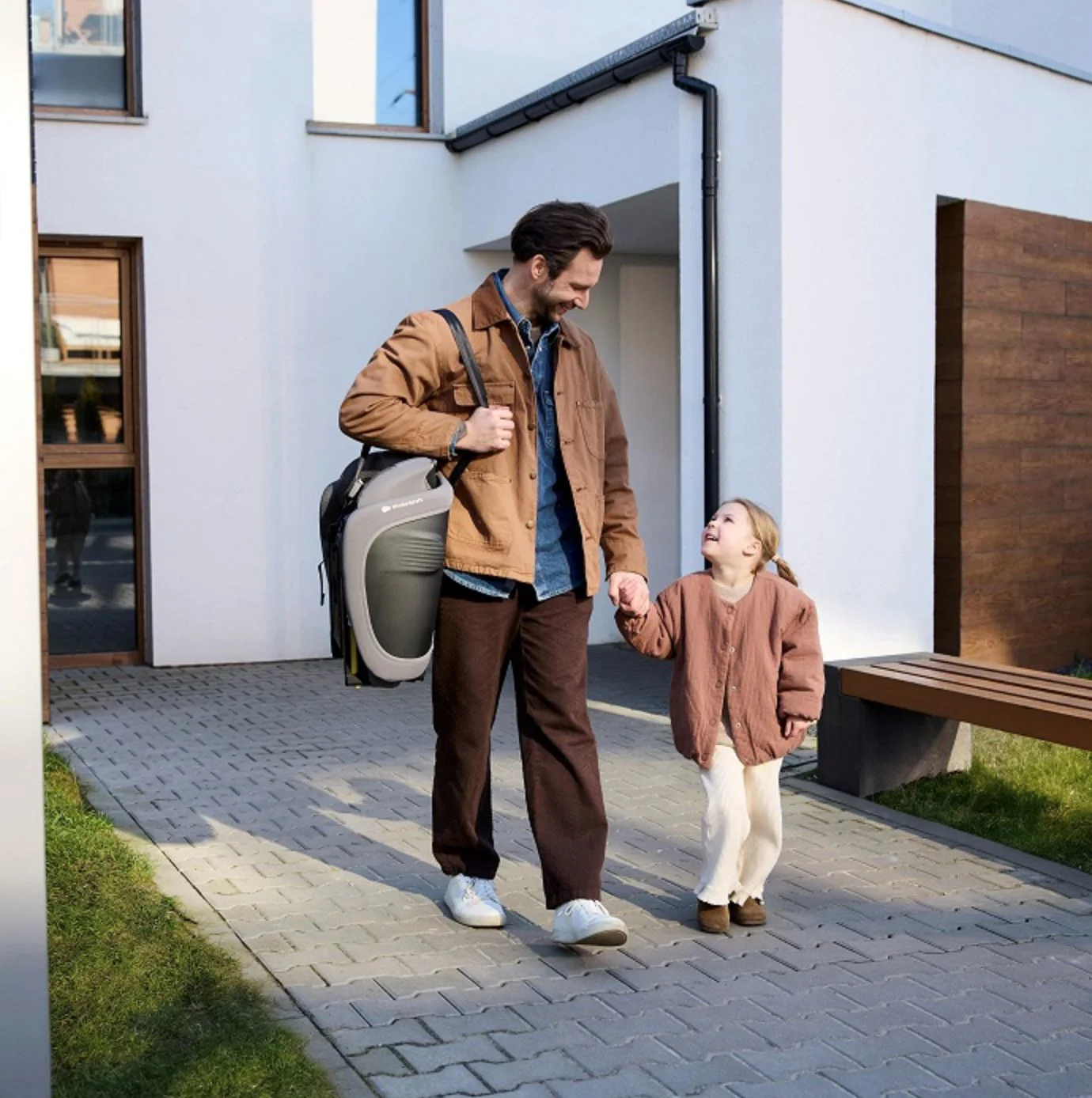 Scaun auto pentru copii Kinderkraft Fix2Go i-Size Verde foto