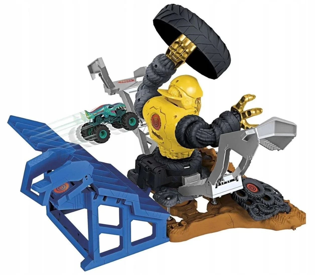 Set de joaca Hot Wheels Mega-Wrex versus Crushzilla foto