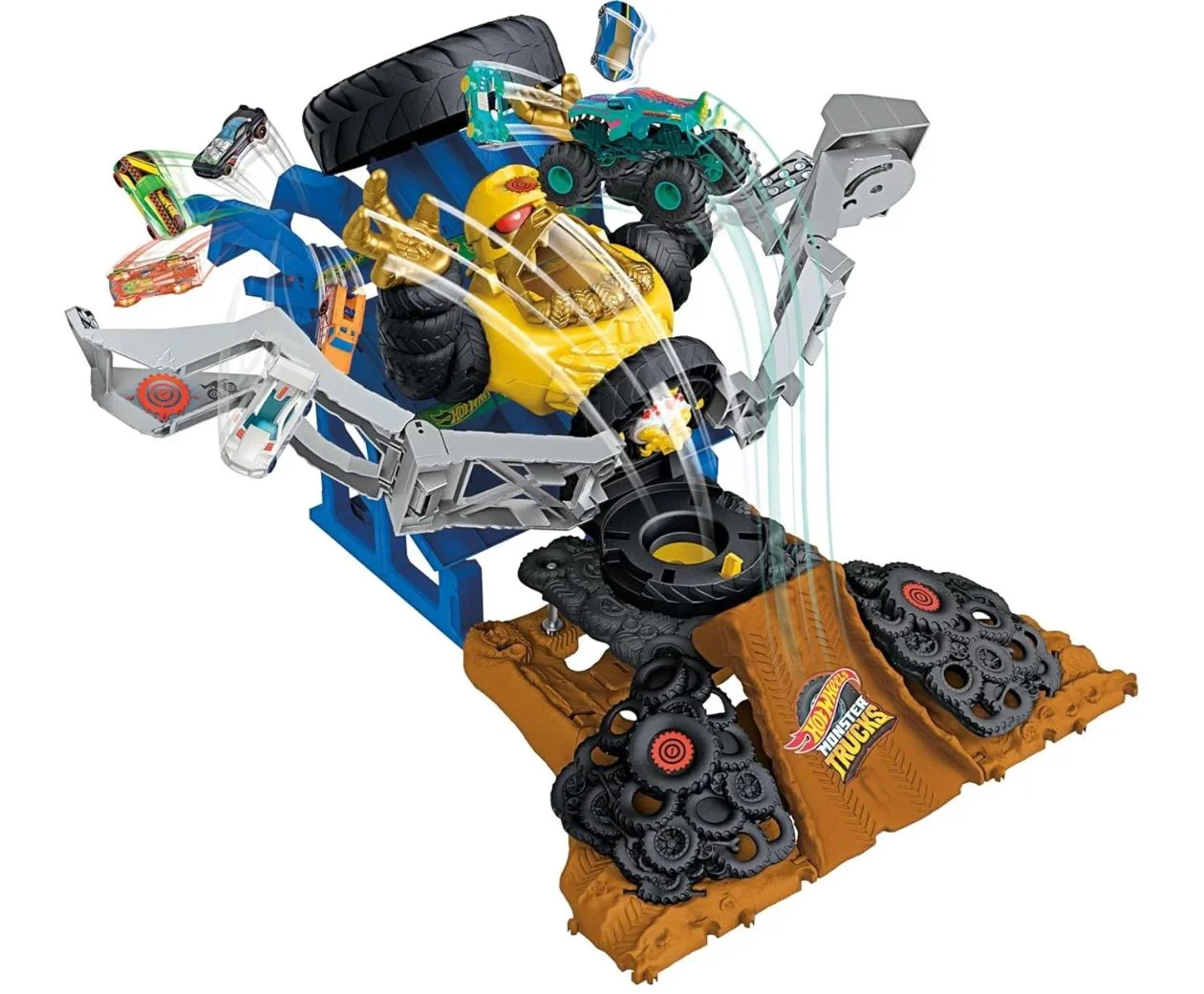 Set de joaca Hot Wheels Mega-Wrex versus Crushzilla foto