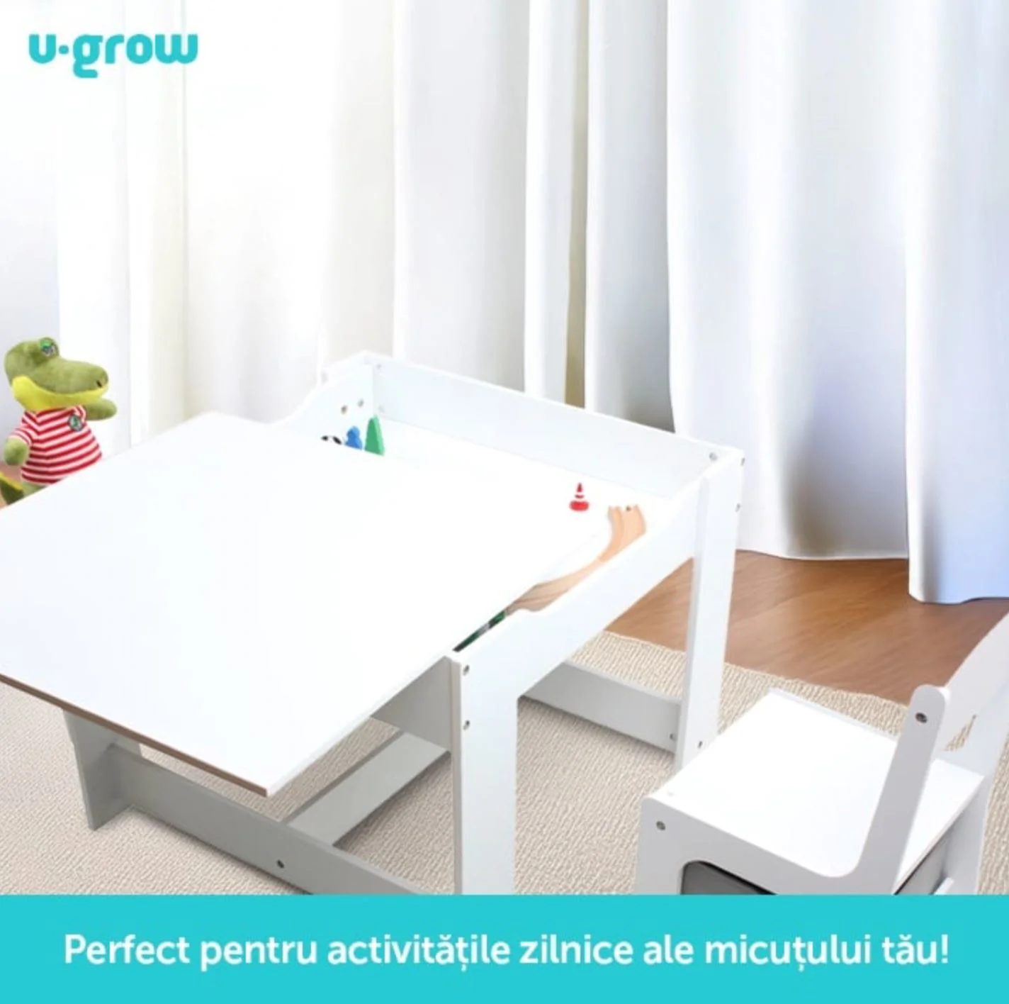 Детский набор U-Grow 2 стульчика и столик foto