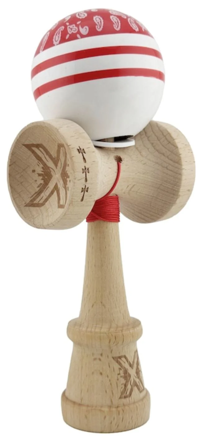 Kendama Essa Toys X Original Chicanos Rosu-alb foto