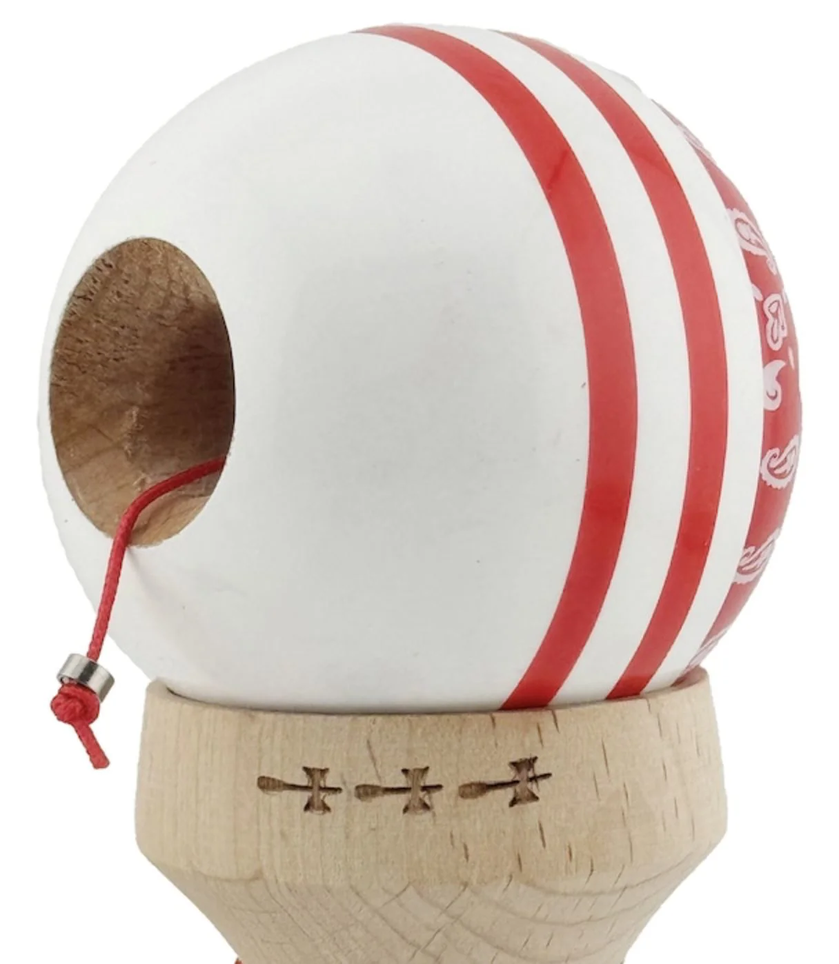 Kendama Essa Toys X Original Chicanos Rosu-alb foto