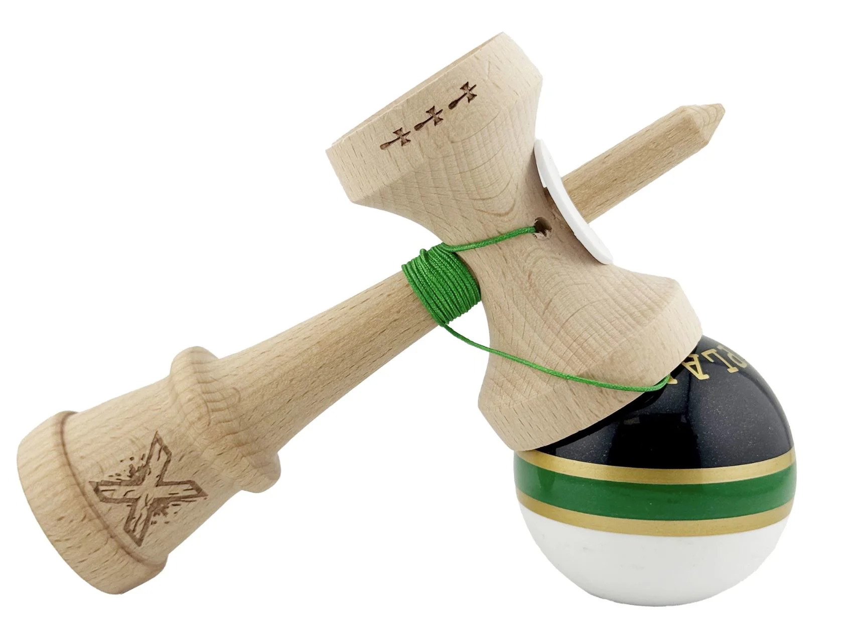 Kendama Essa Toys Royal Spike X Original Verde foto
